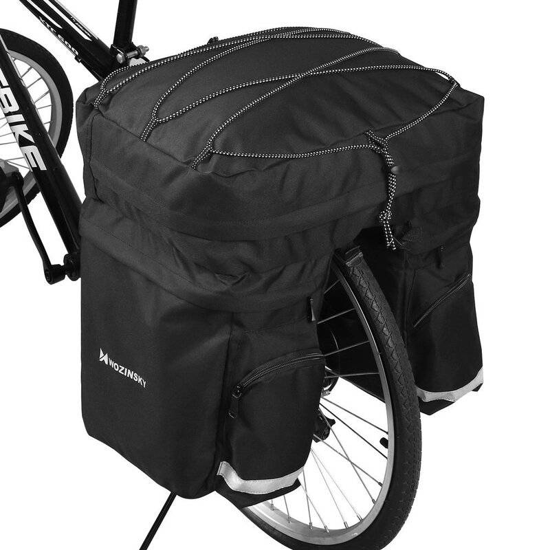 Fahrradtasche Gepäckträgertasche Pannier Doppeltasche hinteren Kofferaum Radtasche Zubehör Fahrrad Tasche 60L Kapazität
