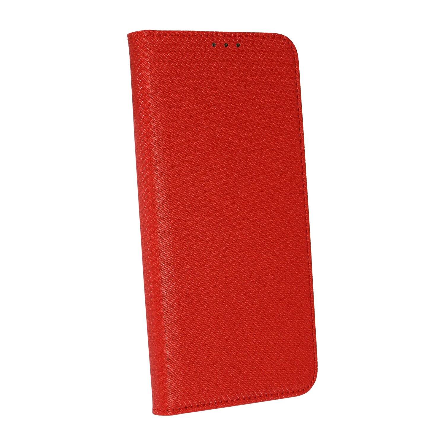 Buch Tasche "Smart" kompatibel mit SAMSUNG GALAXY A32 ( A325F ) 4G Handy Hülle mit Standfunktion, Kartenfach Rot