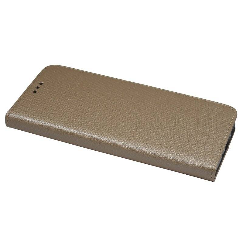 Buch Tasche "Smart" für SAMSUNG GALAXY A52 ( A525F ) Handy Hülle Etui Schutzhülle mit Standfunktion, Kartenfach Gold