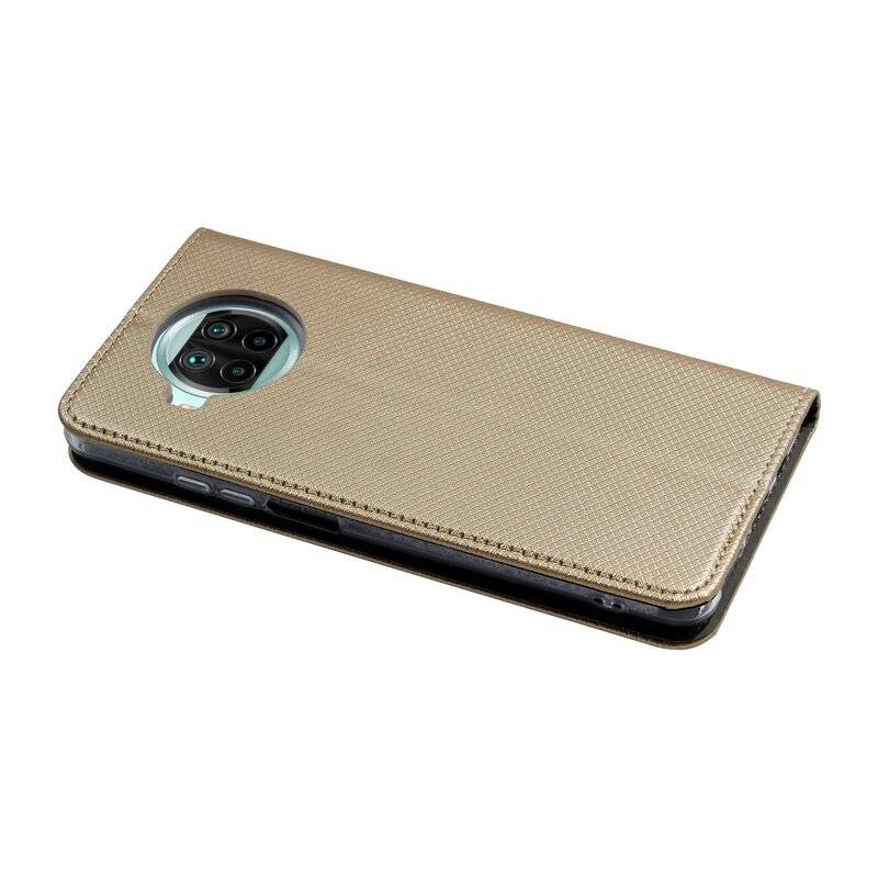 Buch Tasche "Smart" für XIAOMI MI 10T LITE Handy Hülle Etui Brieftasche Schutzhülle mit Standfunktion, Kartenfach Gold