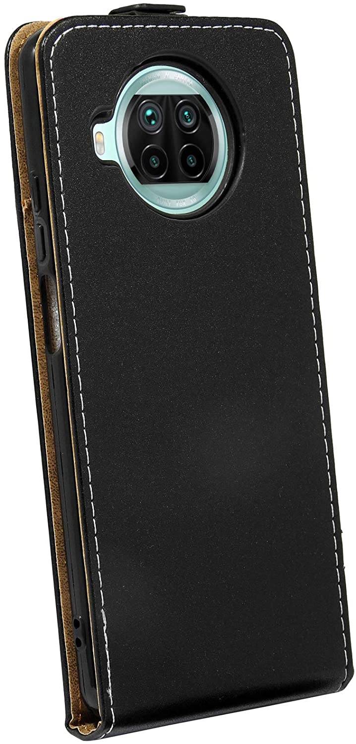 cofi1453® Flip Case kompatibel mit XIAOMI MI 10T LITE Handy Tasche vertikal aufklappbar Schutzhülle Klapp Hülle Schwarz
