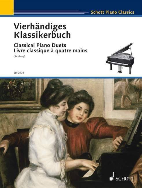 Vierhändiges Klassikerbuch Leichte Originalwerke klassischer Meister. Klavier 4-händig. Schwierigkeit: 3
