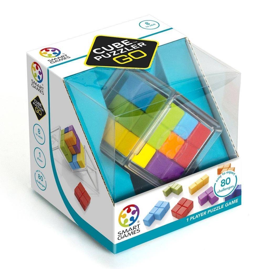 Cube Puzzler GO (Spiel) Knobelwürfel für 1 Spieler, 80 Aufgaben, Smart Games, Kompaktspiele