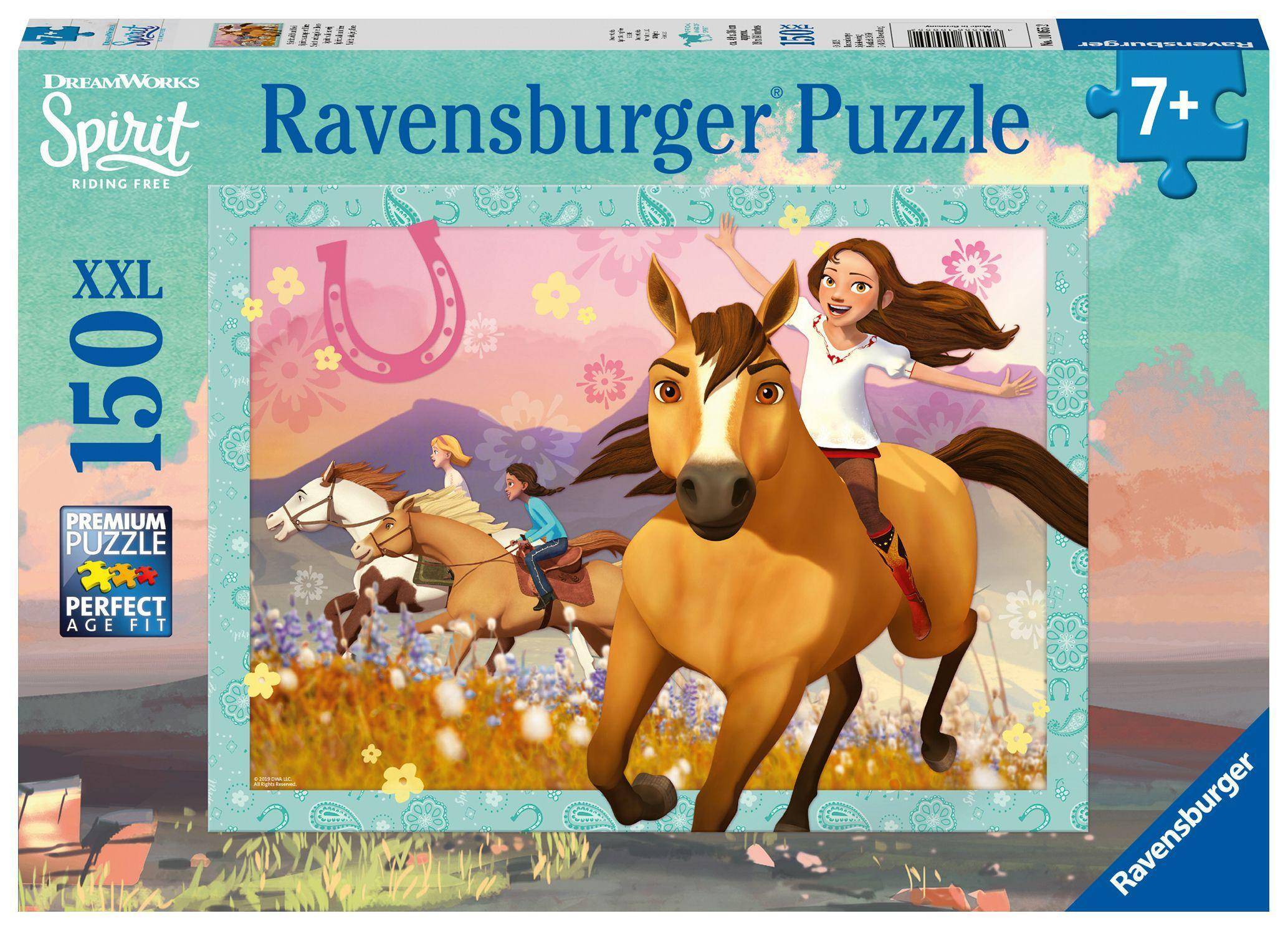 Spirit: wild und frei (Kinderpuzzle) XXL Puzzle, 150 Teile, Bildgröße: 49 x 36 cm, Premium Puzzle, Perfect Age Fit, DreamWorks Spirit der wilde Must