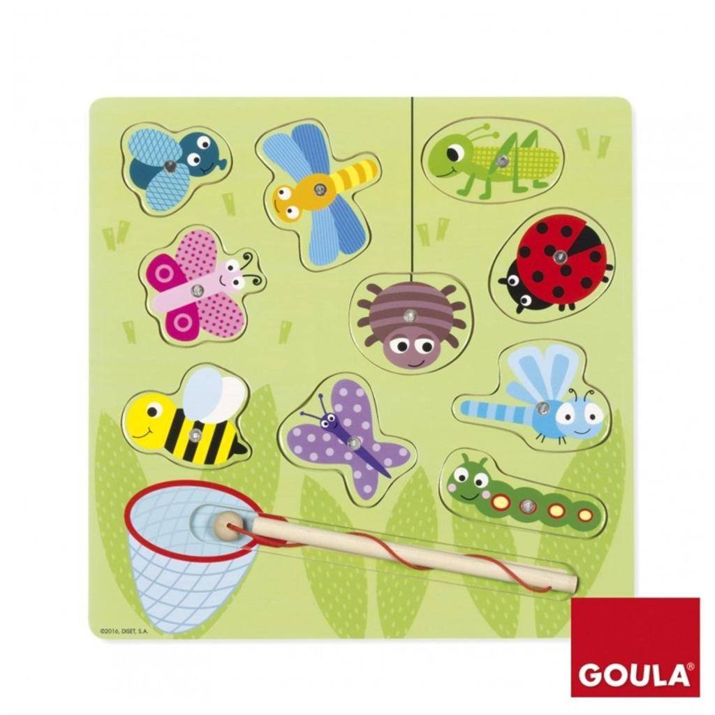 Magnetisches Insektenspiel (Holzpuzzle)