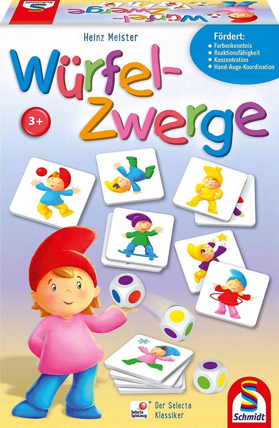Schmidt 40596 - Würfelzwerge, Lernspiel, Familienspielbunt Kinderspiel für 2-8 Spieler