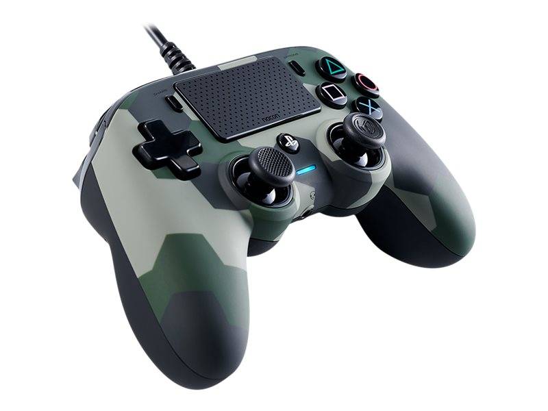 Nacon PS4 Wired Compact Controller Color Edition lizenzierter kabelgebundener Controller für die PlayStation 4 Camo Grün