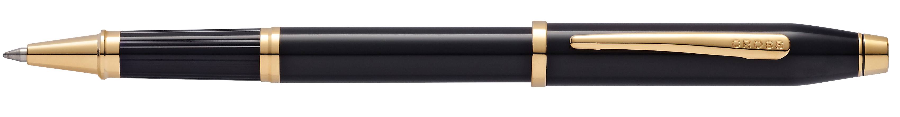 Gel-Tintenroller Selectip Pen Cross Century II Schwarz-Lack in Geschenkbox