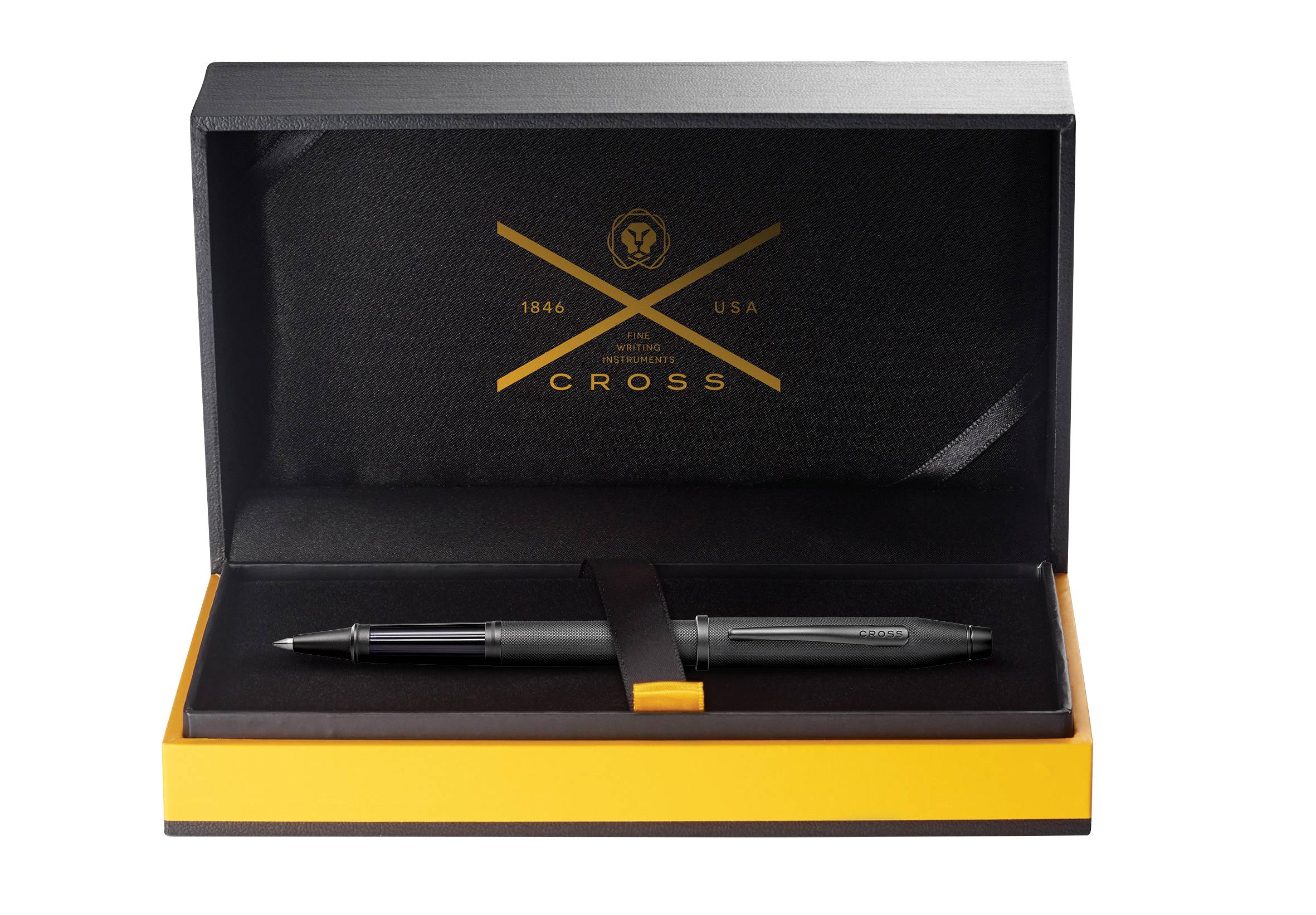 Rollerball Cross Century II Mattschwarz feinstrukturiert in Geschenkbox