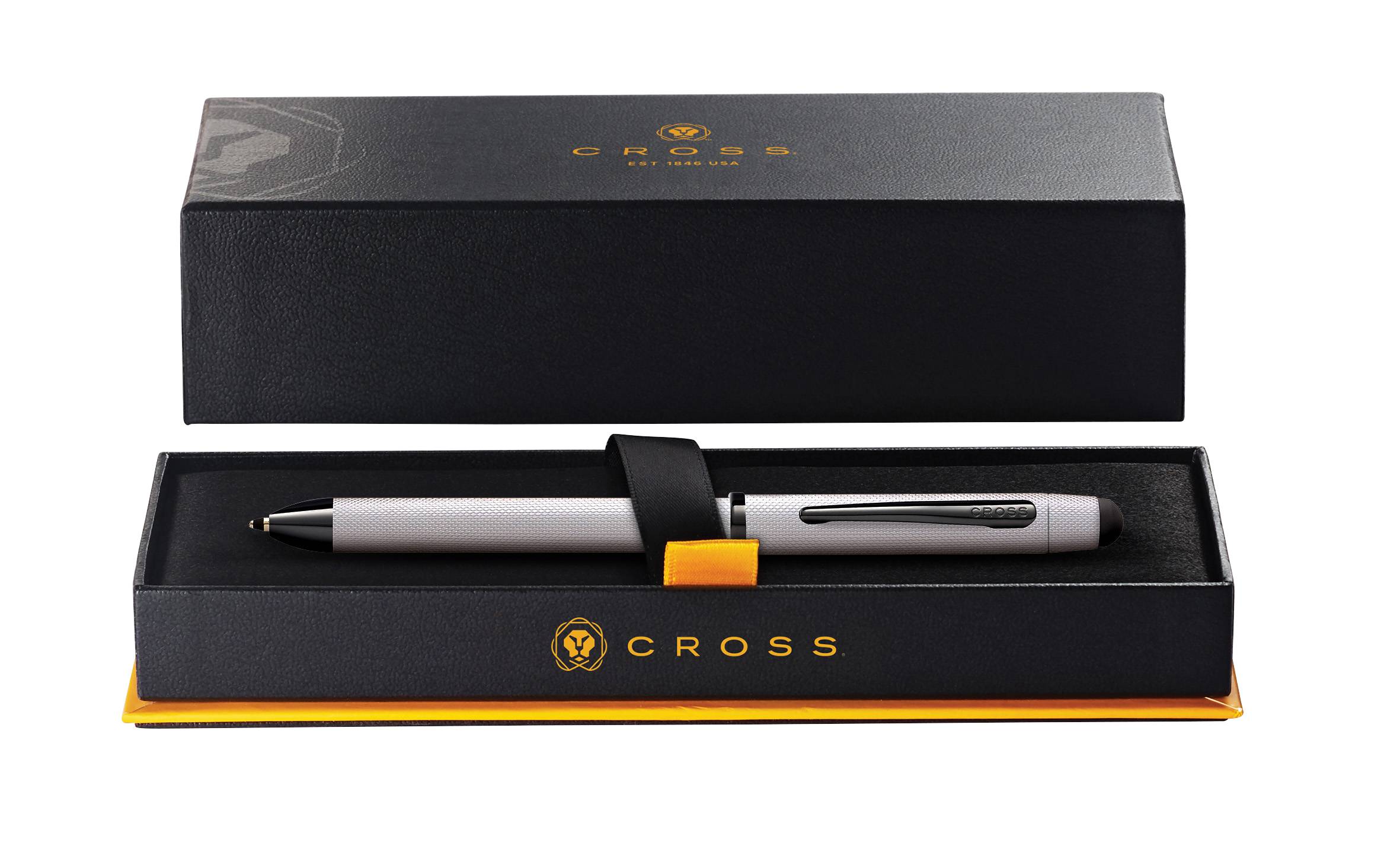 Multifunktionsschreibgerät Cross Tech3+ Chrom gebürstet in Geschenkbox