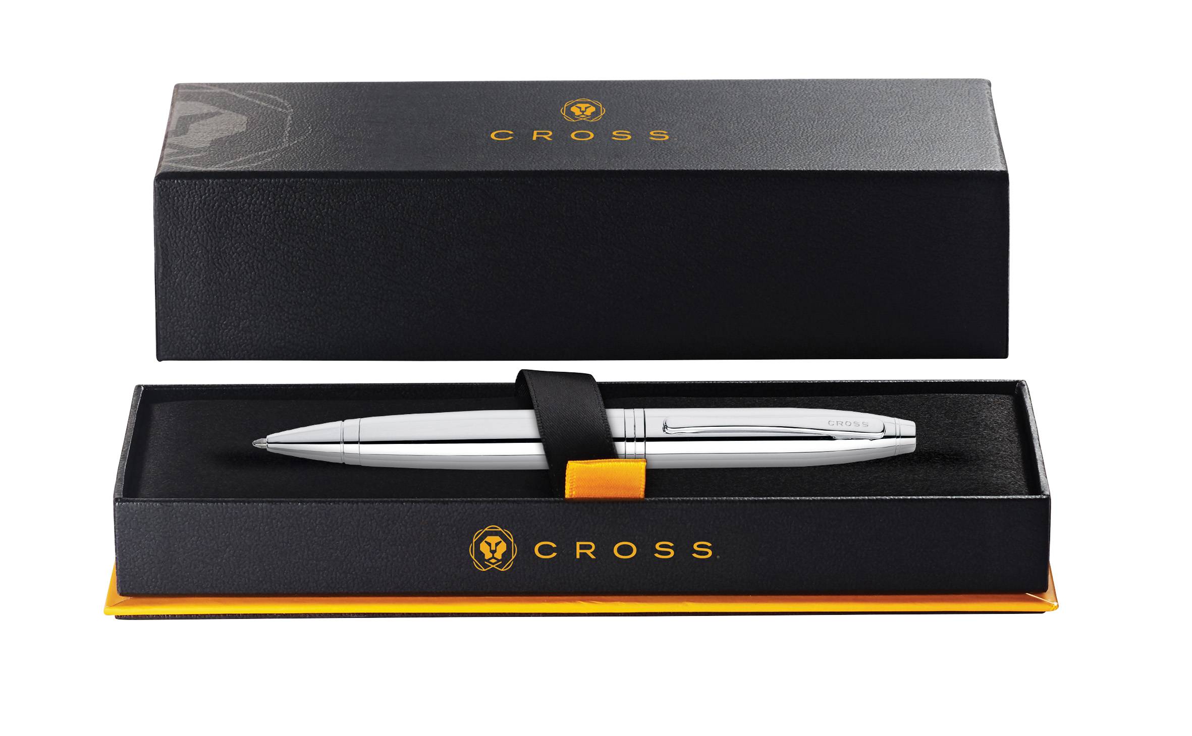 Kugelschreiber Calais Glanzchrom, in Geschenkbox