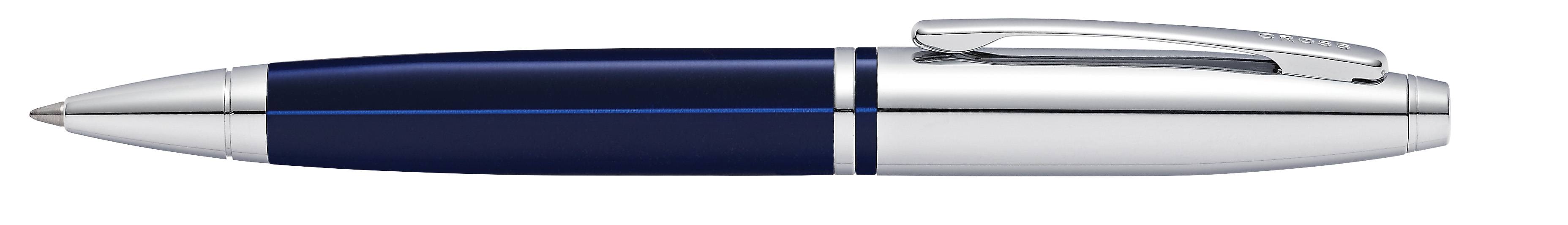 Kugelschreiber Calais Blau-Lack und Chrom in Geschenkbox