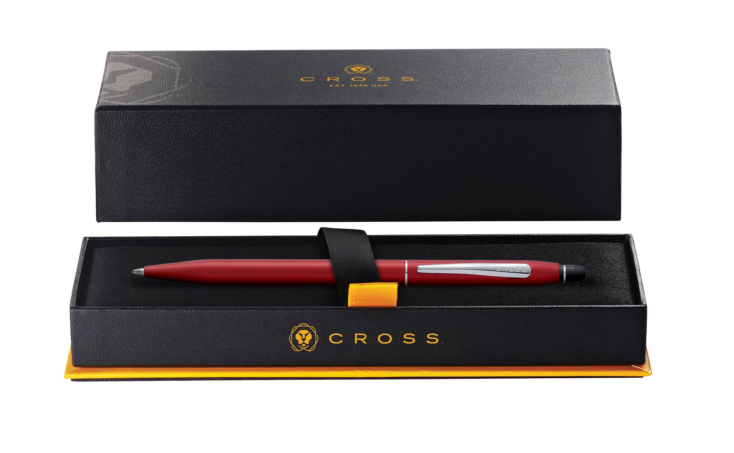 Kugelschreiber Cross Click Rotmetallic