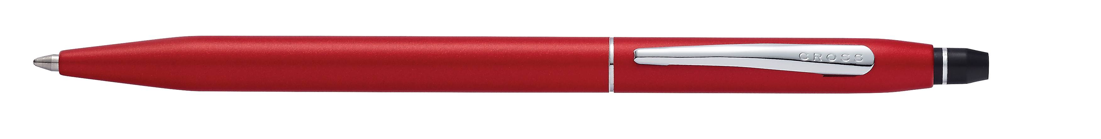 Kugelschreiber Cross Click Rotmetallic