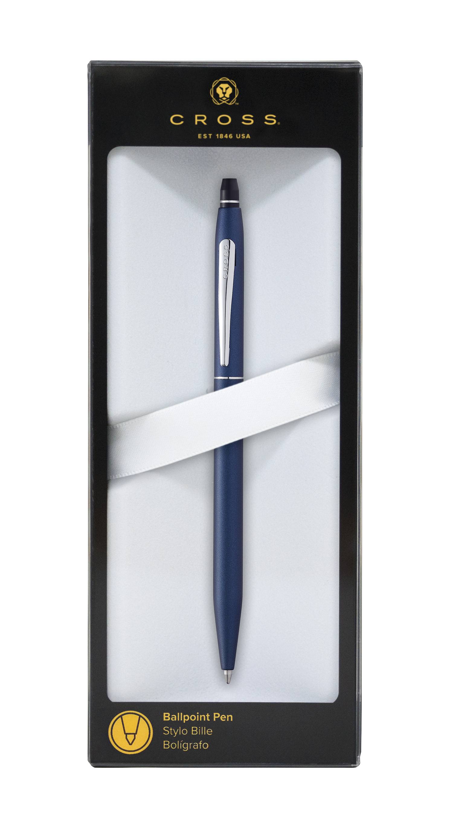 Kugelschreiber Cross Click Navy Blau Lack