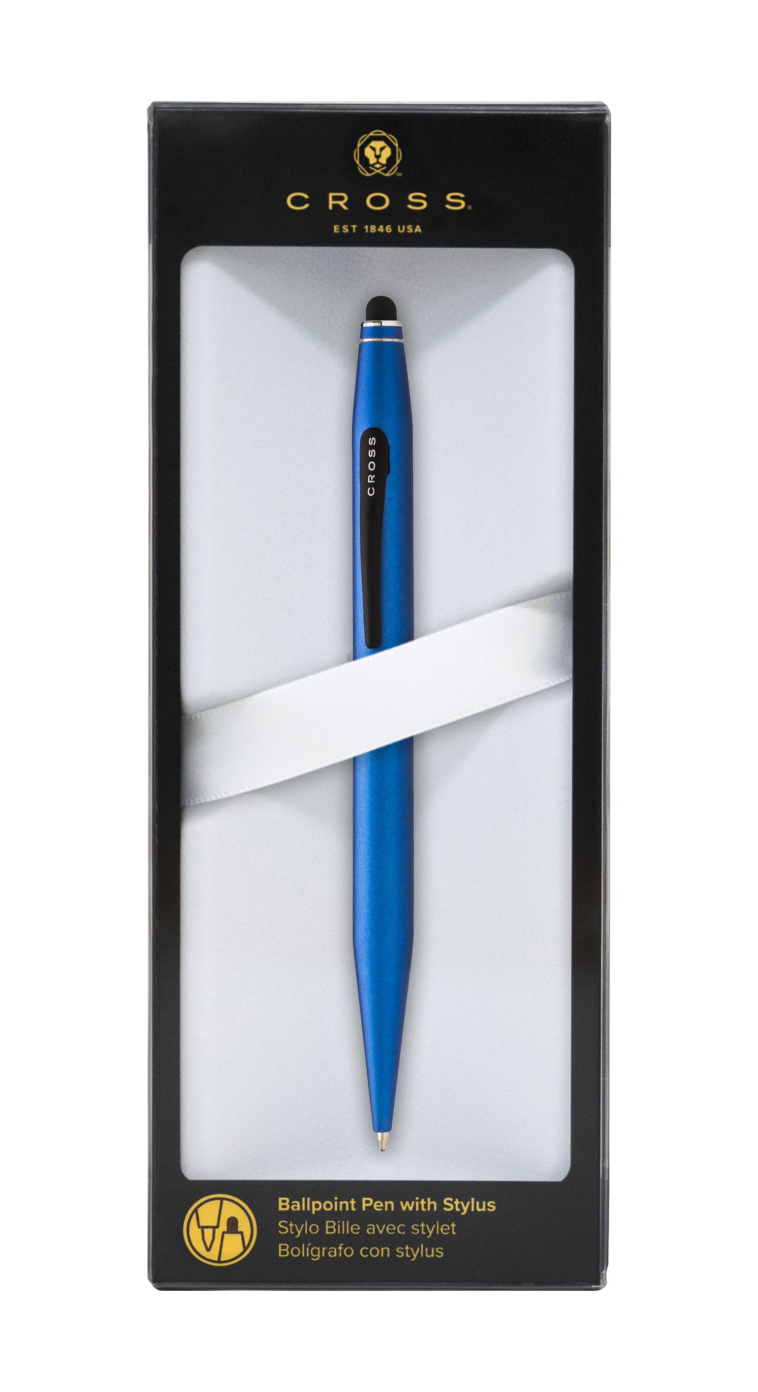 Kugleschreiber Tech 2 Metallic-Blau mit Stylus,Self Serve