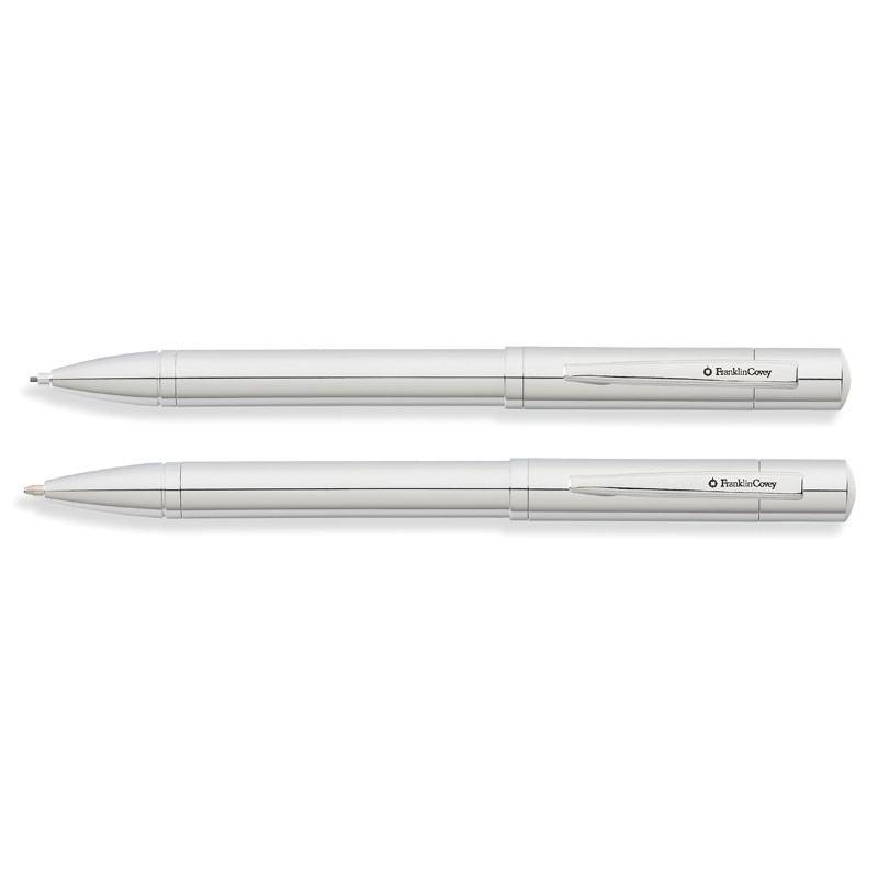 Schreibgeräteset Kugelschreiber und Drehbleistift FC Greenwich Chrom