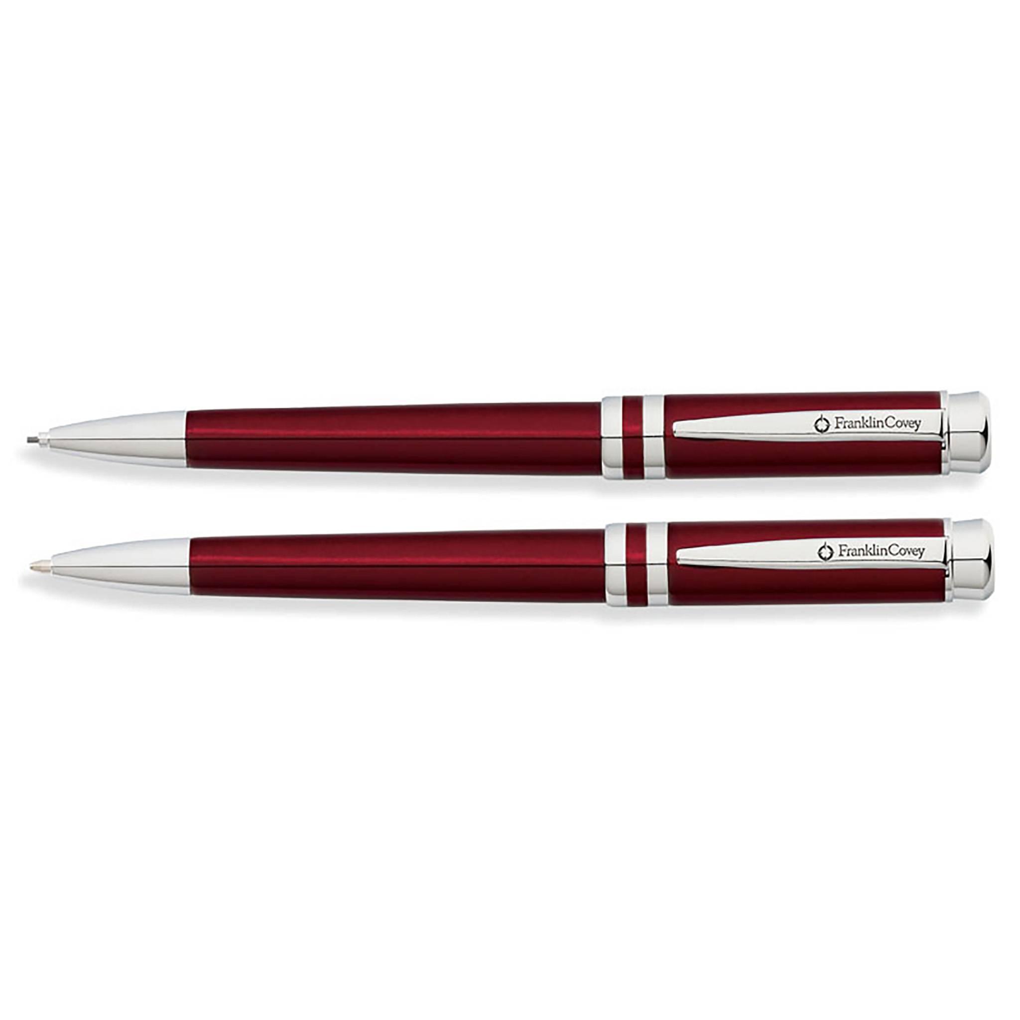 Kugelschreiber und Drehbleistift 0,9mm Franklin Covey Freemont Rot-Lack
