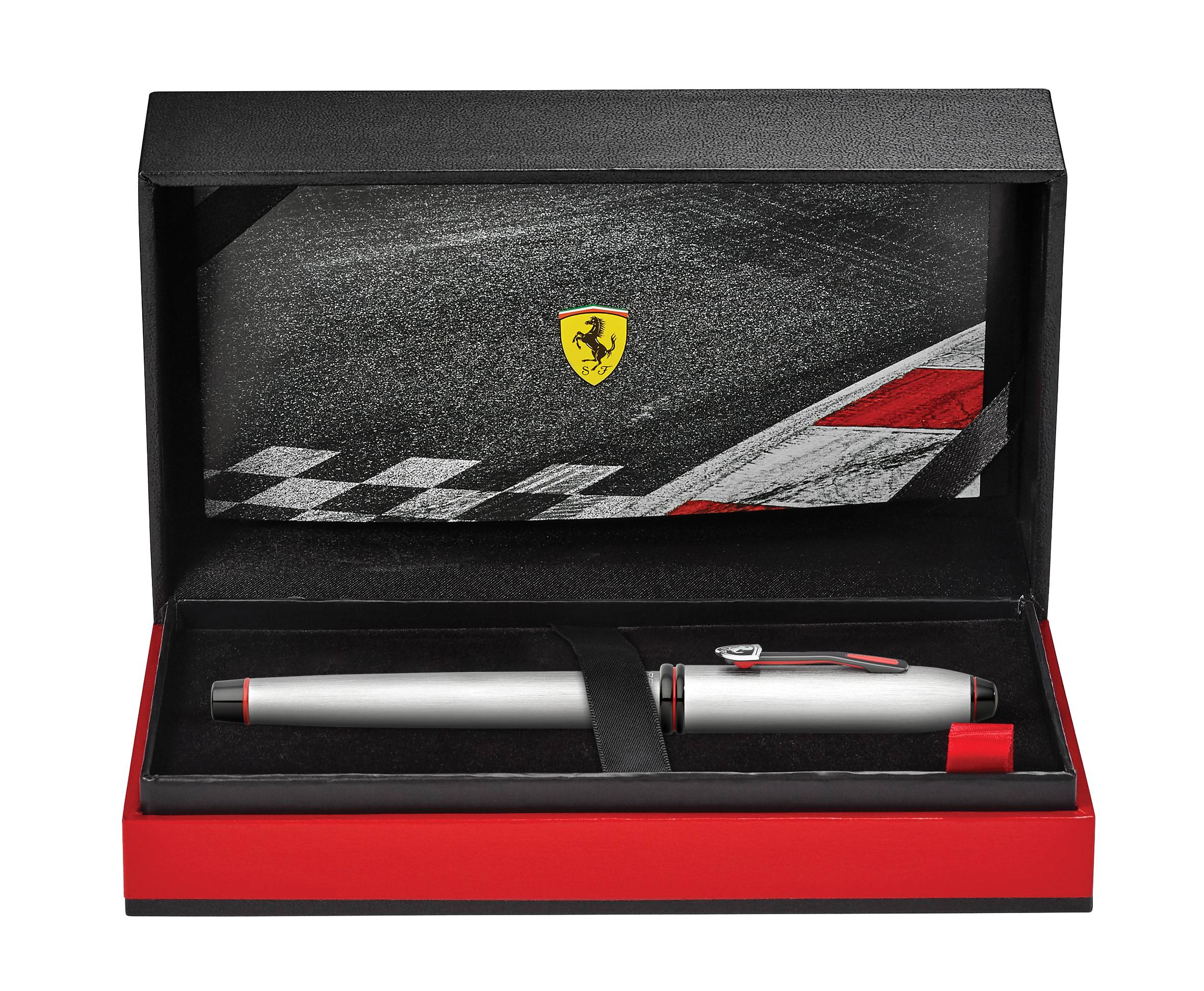 Rollerball Ferrari Townsend Chrom gebürstet in Geschenkbox