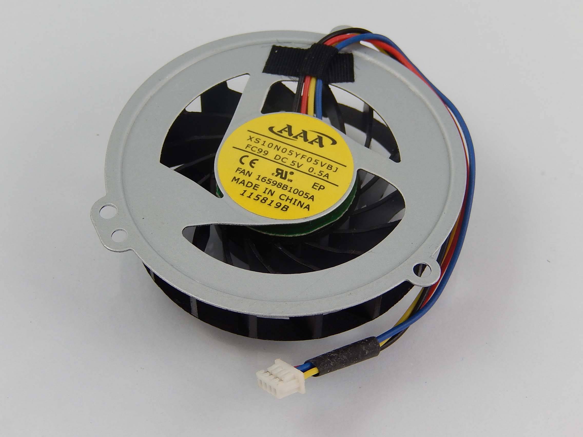 vhbw CPU / GPU Lüfter mit 4-Pin-Stecker passend für Asus K42, X42J, K42D, X42D, K42DE, K42Dr, K42N Notebook Laptop