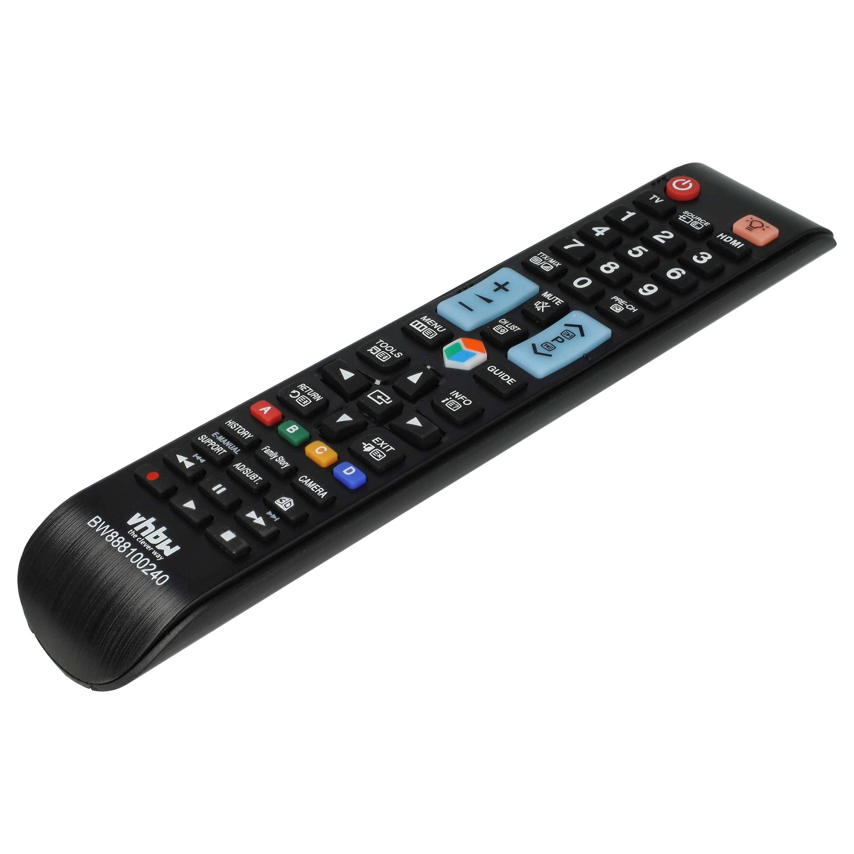 vhbw Fernbedienung Ersatz für Samsung AA59-00581A, AA59-00582A für Fernseher, TV - Ersatzfernbedienung