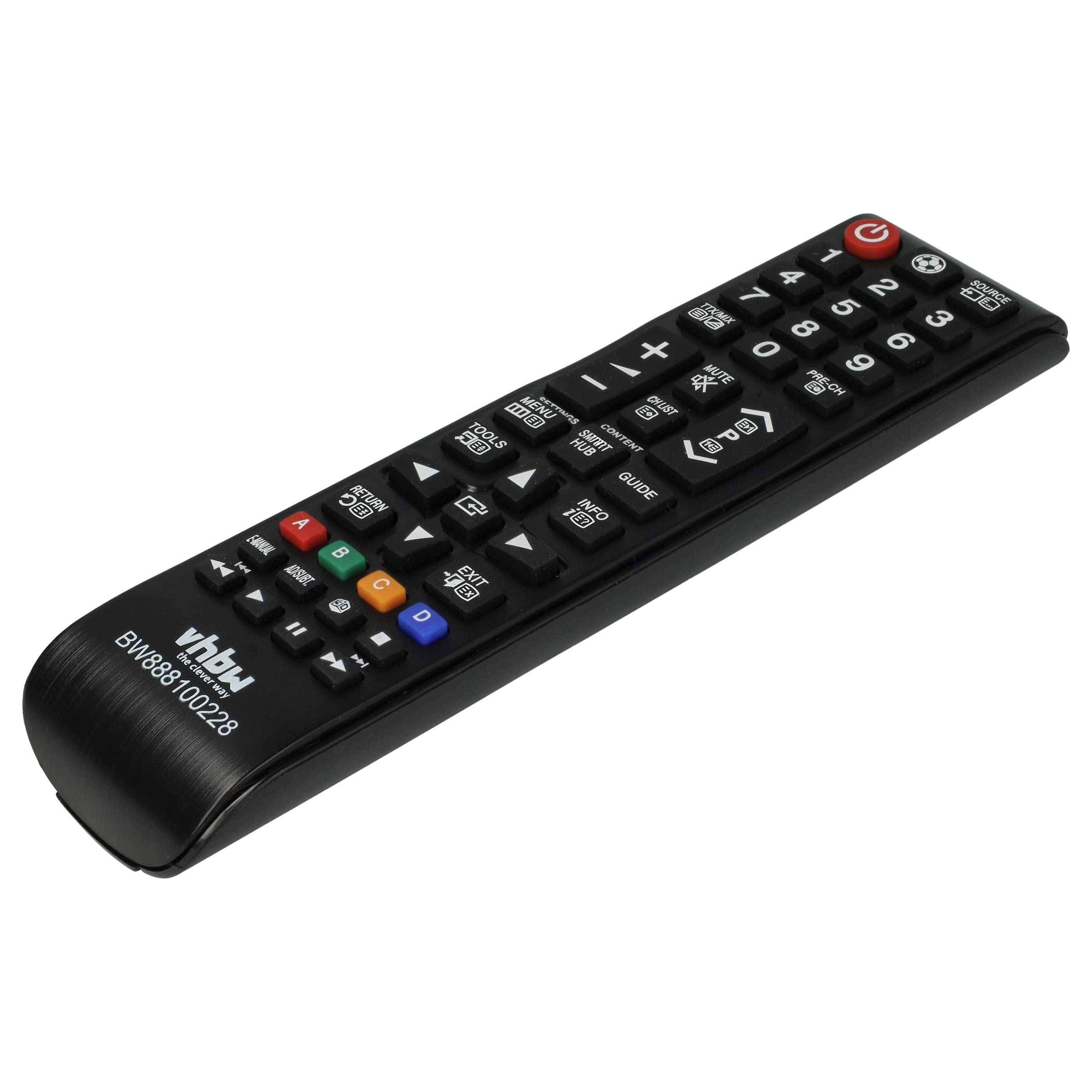 vhbw Fernbedienung kompatibel mit Samsung UE75F8000, UE75F8090 Fernseher, TV - Ersatzfernbedienung