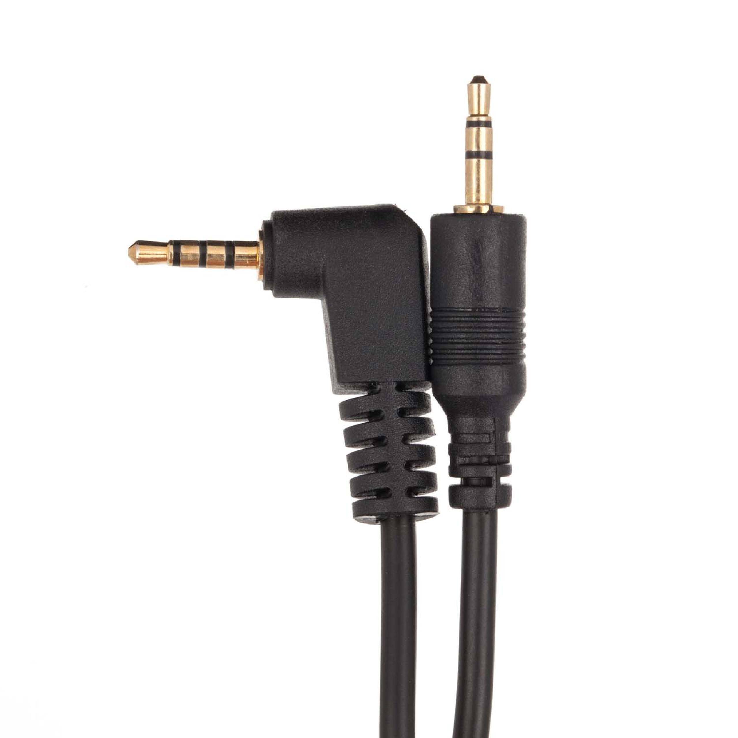 vhbw Kabel kompatibel mit Panasonic DMC-GH4A, DMC-GX1 Kamera, DSLR - Anschlusskabel, 110 cm, Spiralkabel