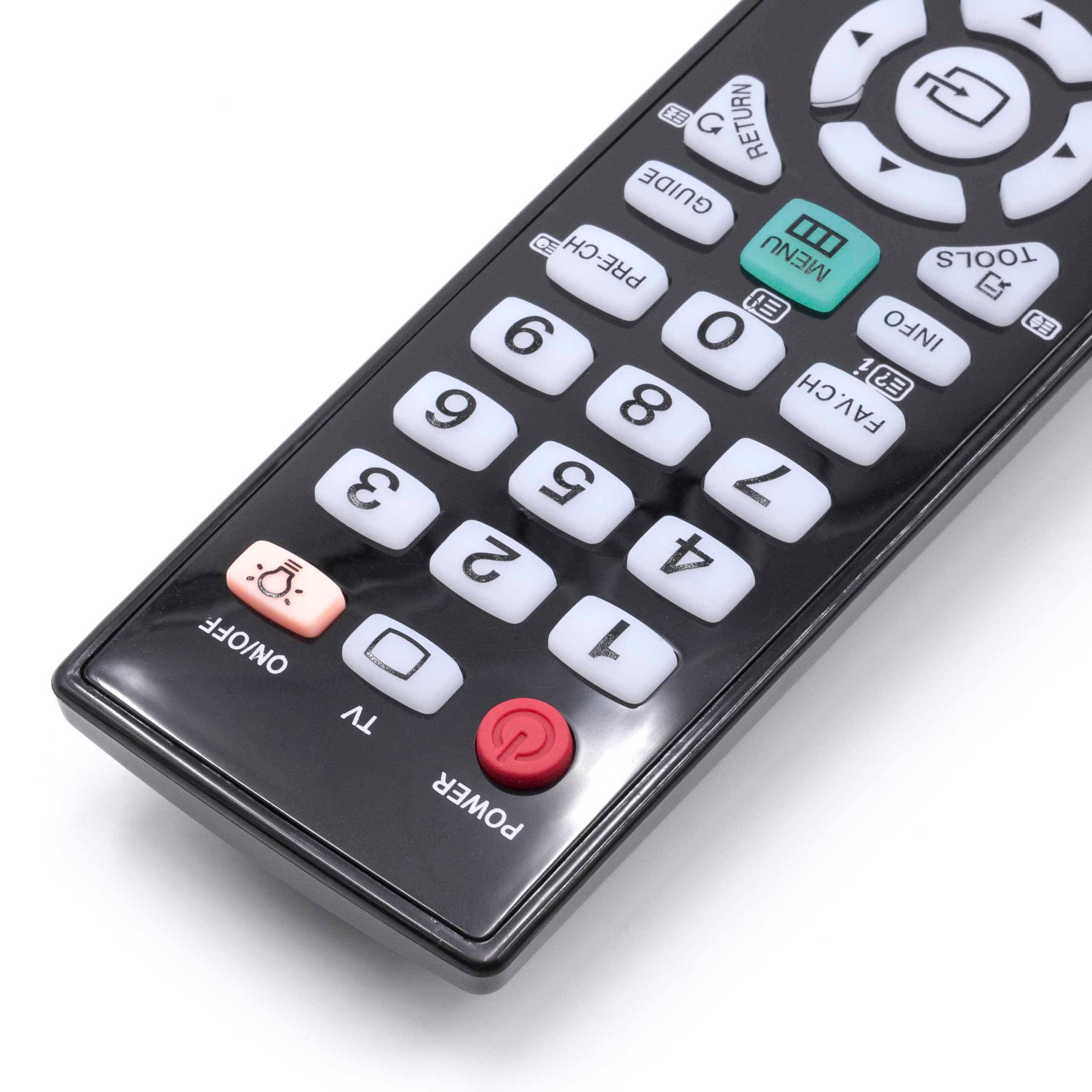 vhbw Fernbedienung kompatibel mit Samsung PS50B850, PS58B680, PS50B859, PS58B859, PS58B855, PS58B850 Fernseher, TV - Ersatzfernbedienung