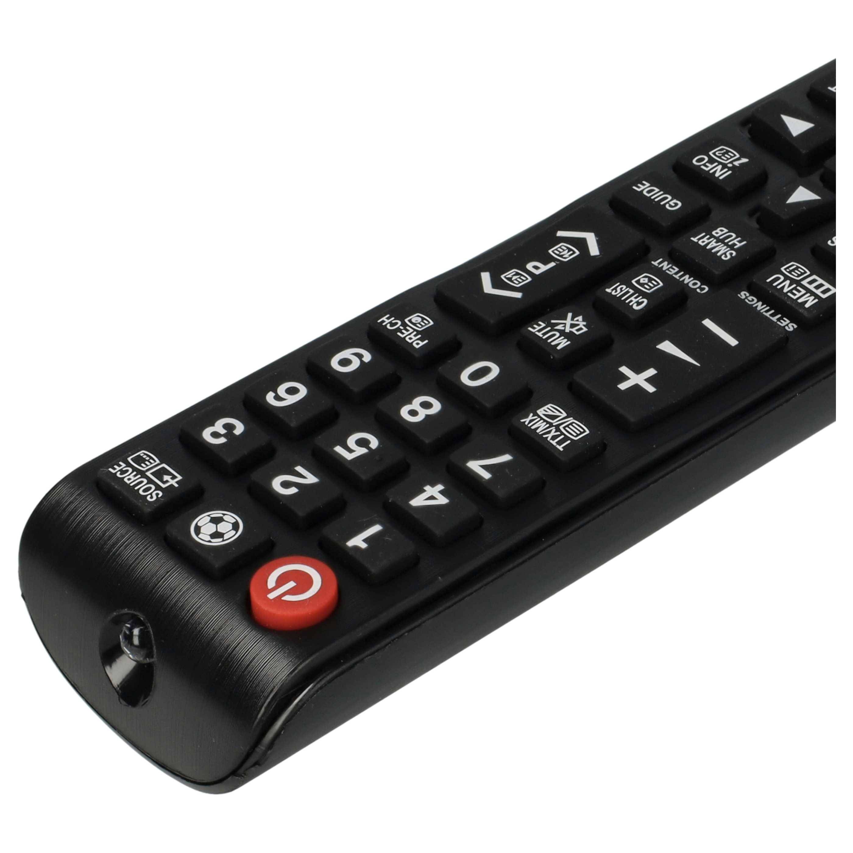 vhbw Fernbedienung kompatibel mit Samsung UE50F6400, UE50F6470, UE46F8090, UE46F7090, UE46F8000, UE50F6500 Fernseher, TV - Ersatzfernbedienung