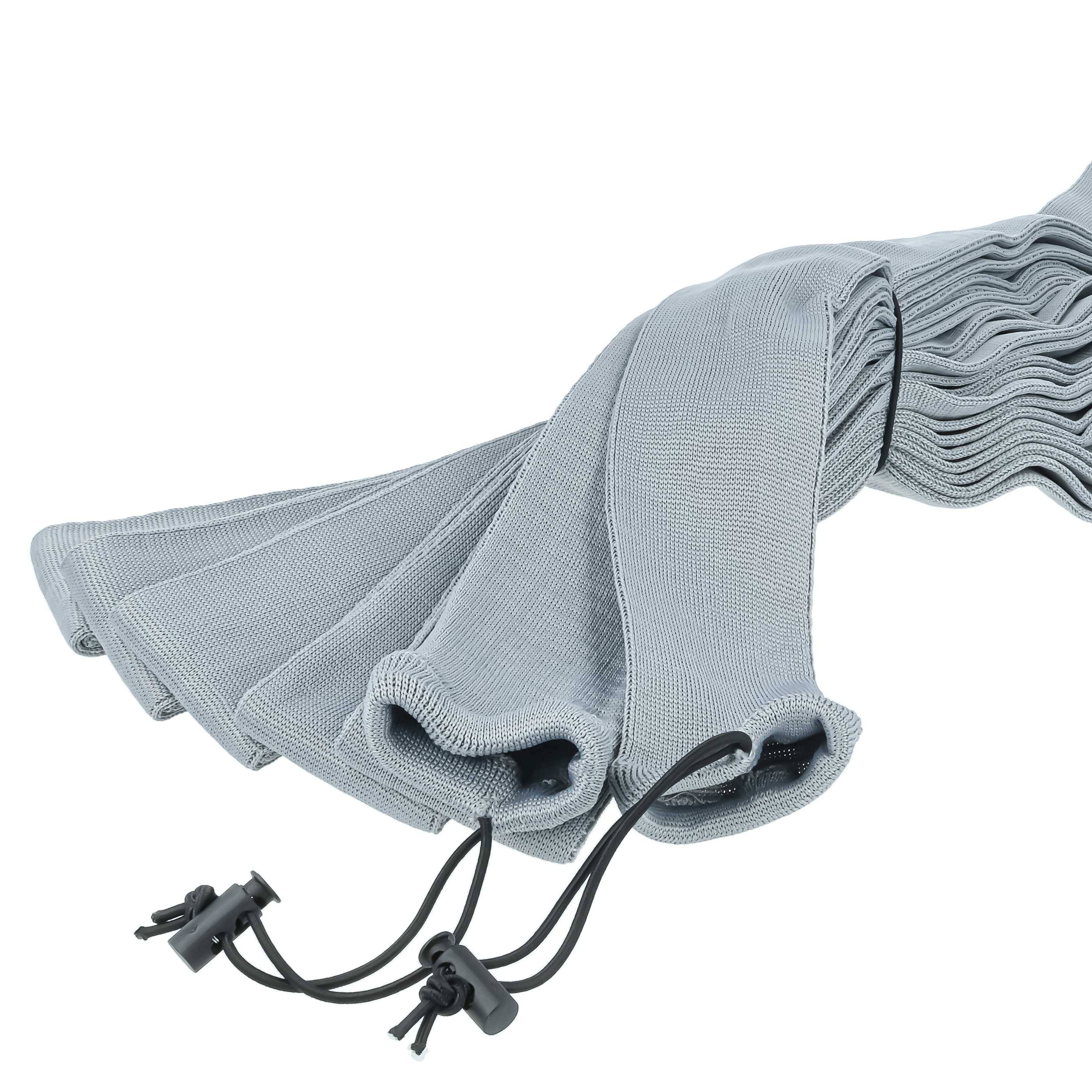 vhbw Schutzüberzug für diverse Zentral-Staubsaugerschläuchen - Ø 60 mm, 11 m lang Grau