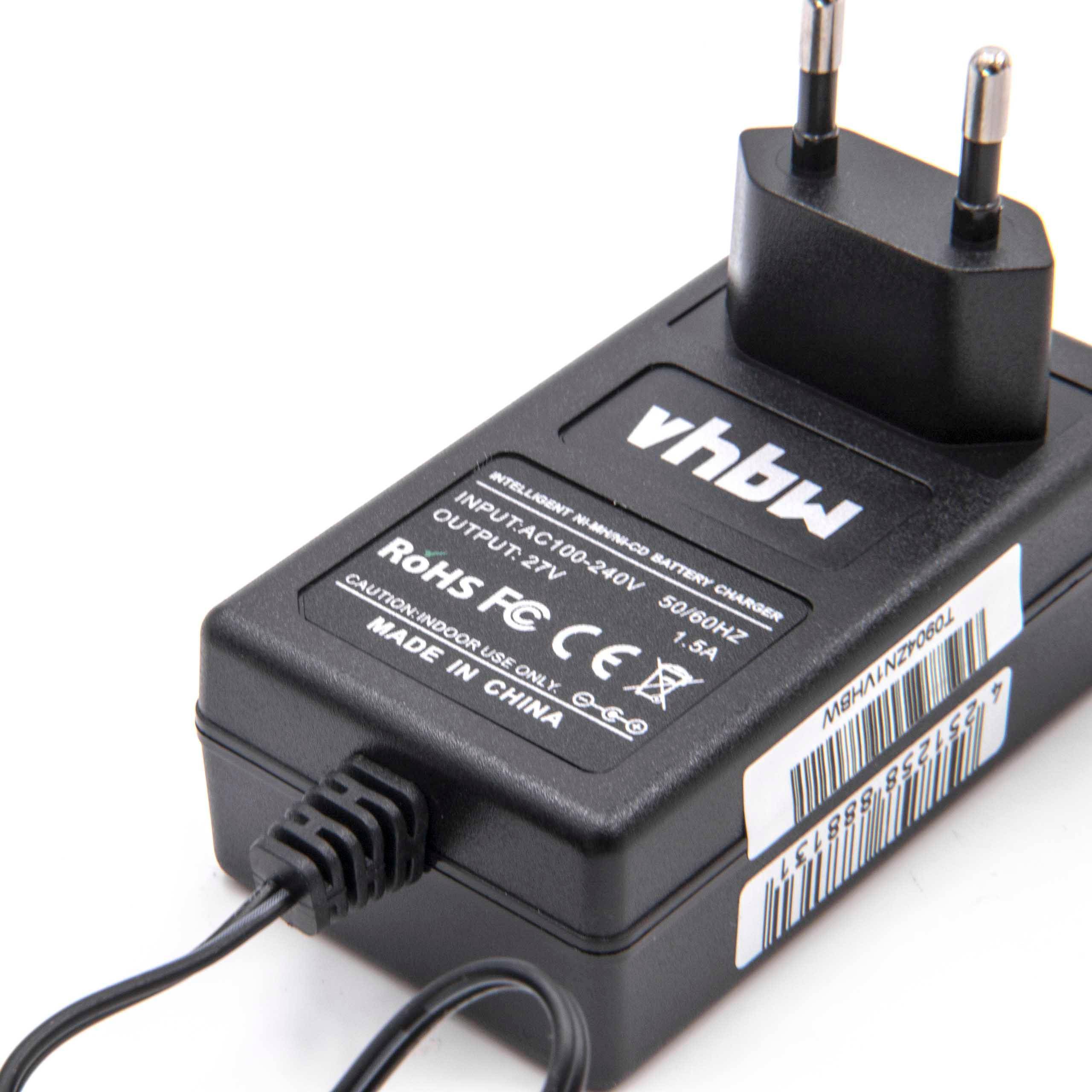 vhbw Ladegerät kompatibel mit Makita 1051D, 1051DWA, 1051DWAE, 1051DWD, 1051DWDE, 1051DWF, 1051DWFE, 1051DZ Werkzeug Ni-Cd, NiMH-Akkus