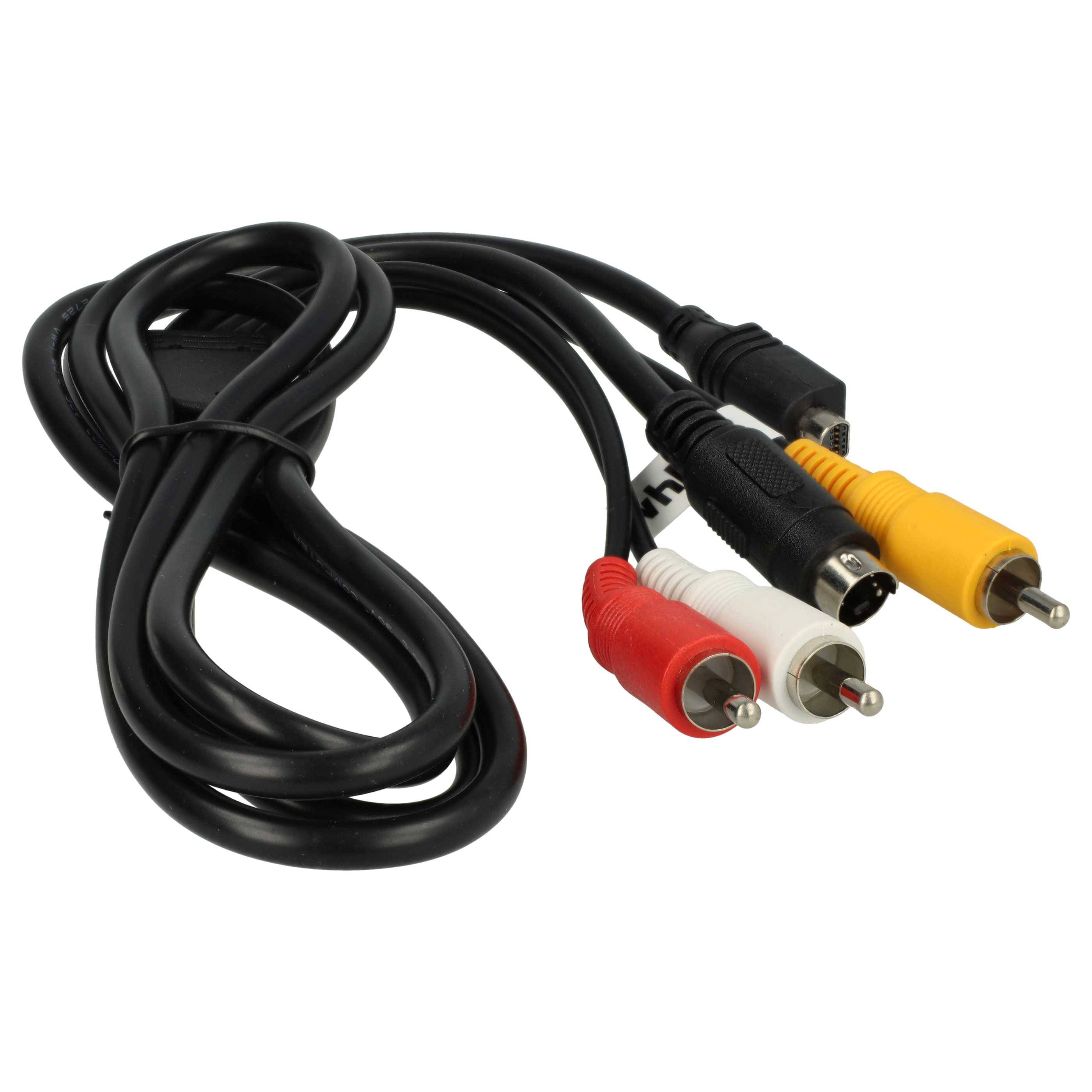 vhbw Audio Video Composite Kabel kompatibel mit Sony HDR-XR155, HDR-XR105, HDR-XR106, HDR-XR105E, HDR-XR106E Kamera, Digitalkamera - AV-Kabel, 1,5