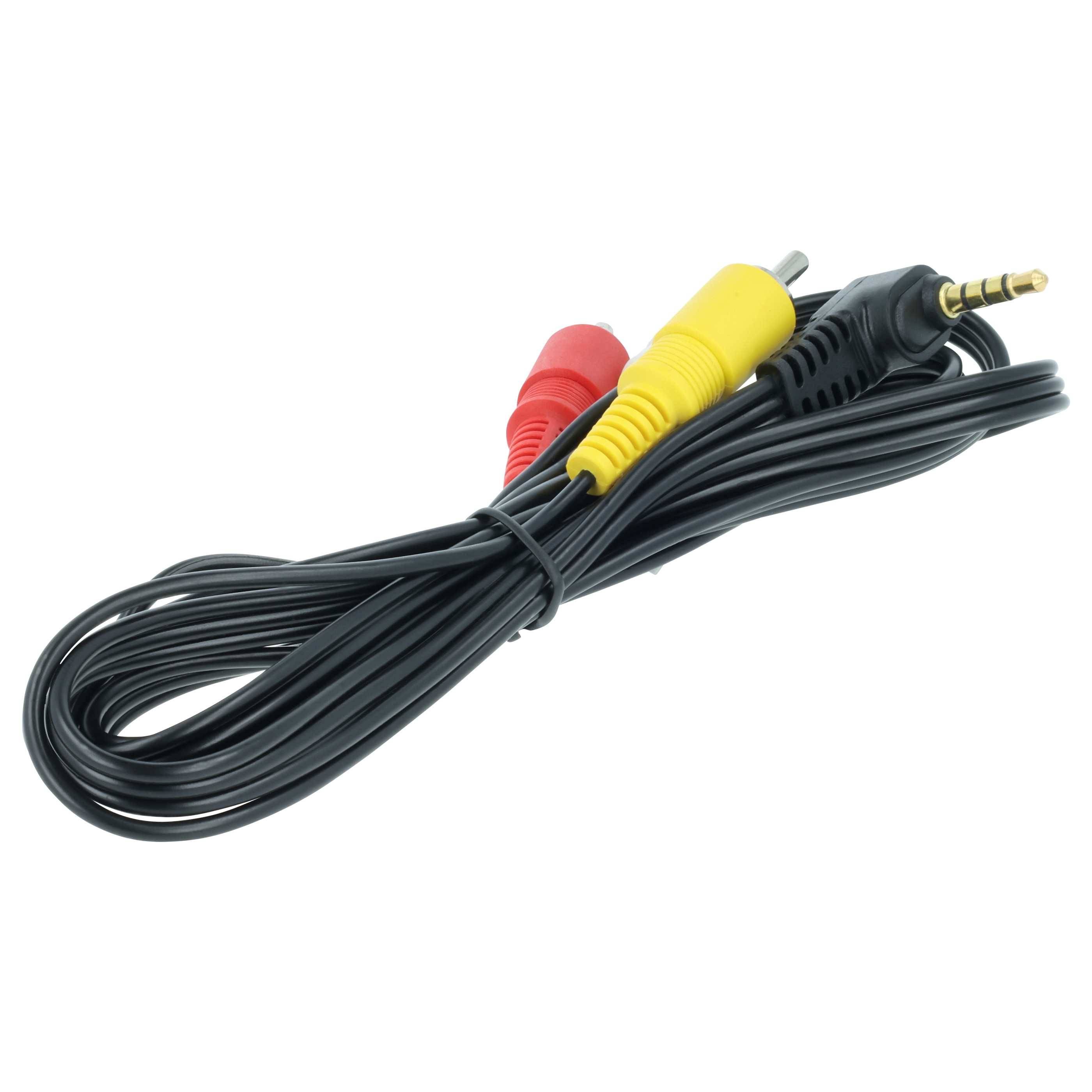 vhbw Audio Video Composite Kabel kompatibel mit Panasonic NV-DS28, NV-DS29, NV-DS33, NV-DS30, NV-DS35, NV-DS27 Kamera, Digitalkamera - AV-Kabel
