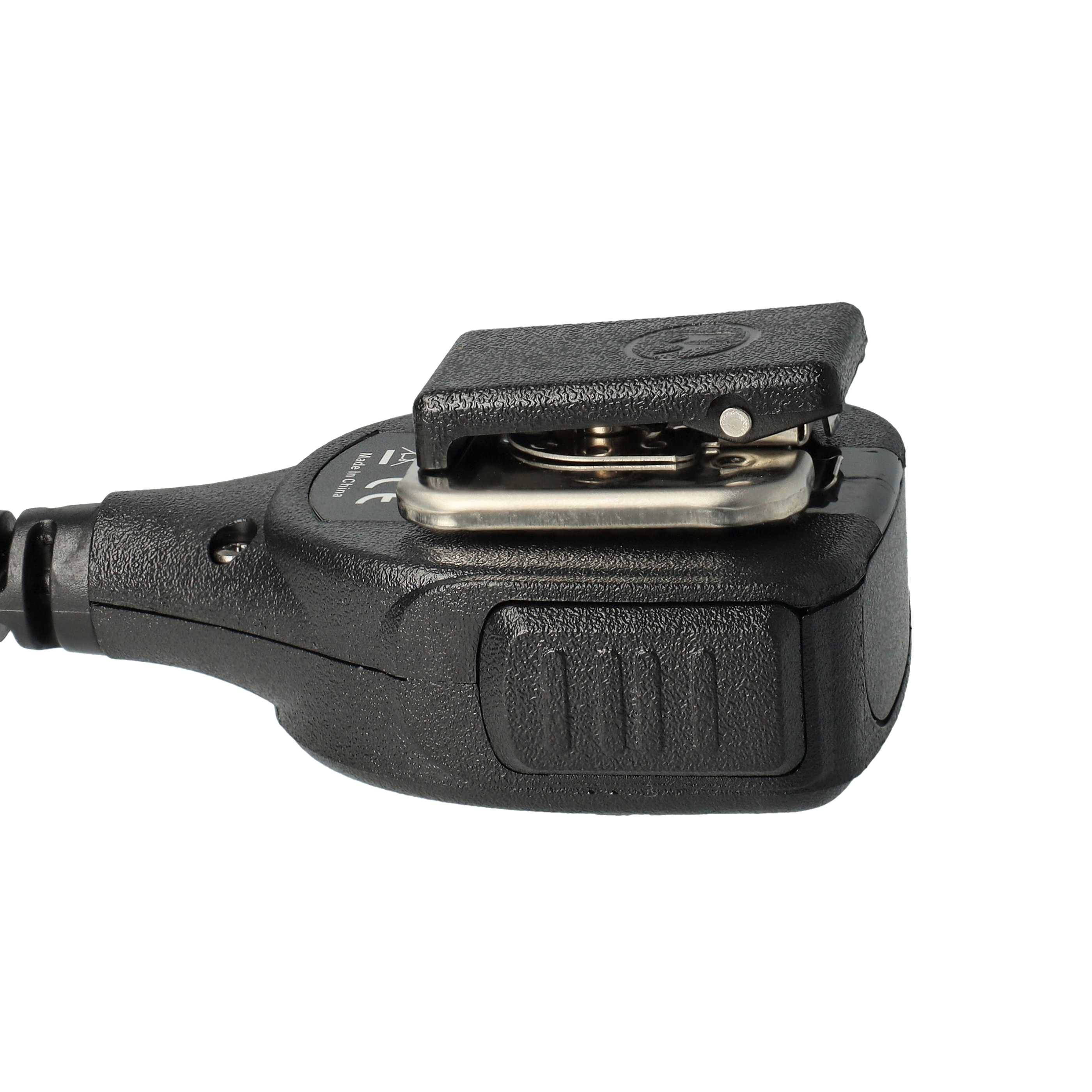 vhbw Lautsprecher-Mikrofon kompatibel mit Motorola GP650, MTP700, HT1250LS, HT1550, HT750, HT1550XLS, MTX8250, HT1250, GP680 Funkgerät