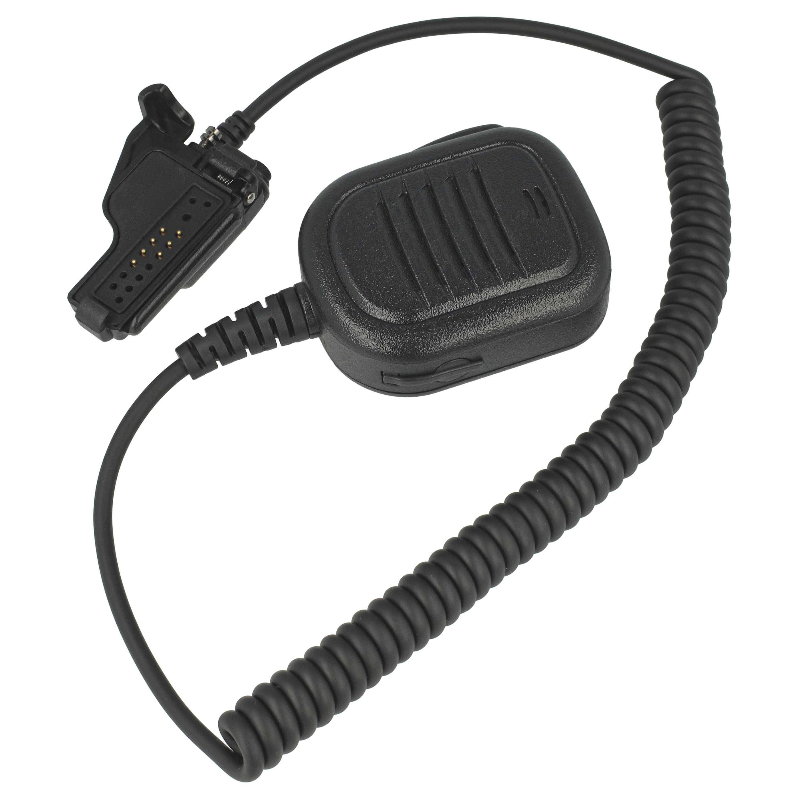 vhbw Lautsprecher-Mikrofon kompatibel mit Motorola FuG-11b, GP1200, GP900, HT1000, HT1100, HT2000, MT2100, MTS2000, MTS2010 Funkgerät