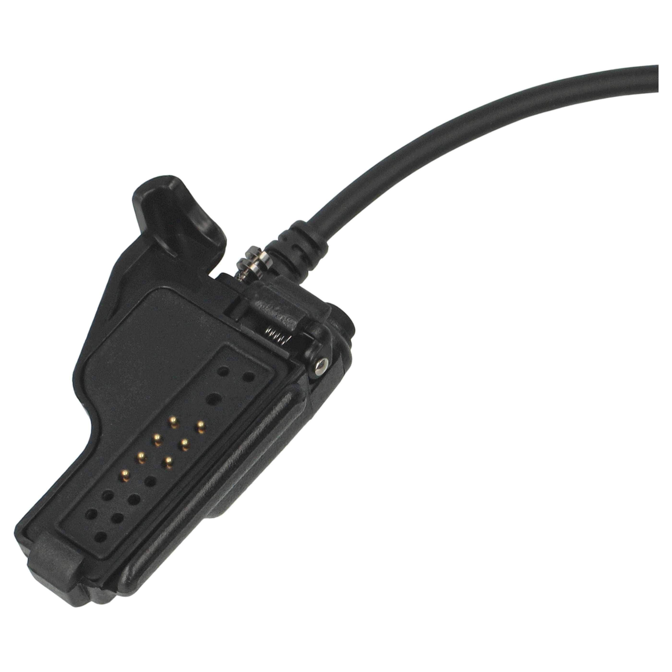 vhbw Lautsprecher-Mikrofon kompatibel mit Motorola FuG-11b, GP1200, GP900, HT1000, HT1100, HT2000, MT2100, MTS2000, MTS2010 Funkgerät