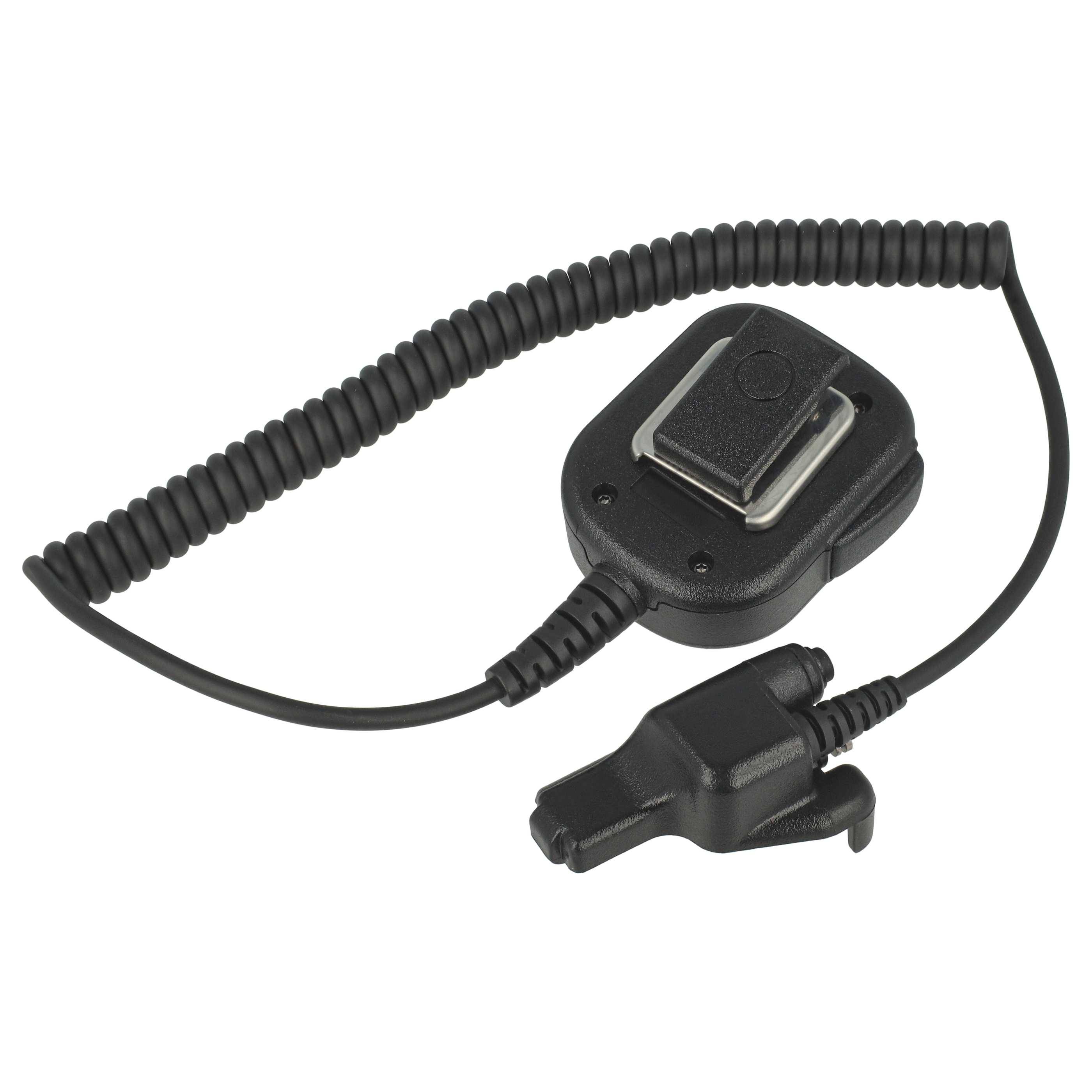 vhbw Lautsprecher-Mikrofon kompatibel mit Motorola FuG-11b, GP1200, GP900, HT1000, HT1100, HT2000, MT2100, MTS2000, MTS2010 Funkgerät