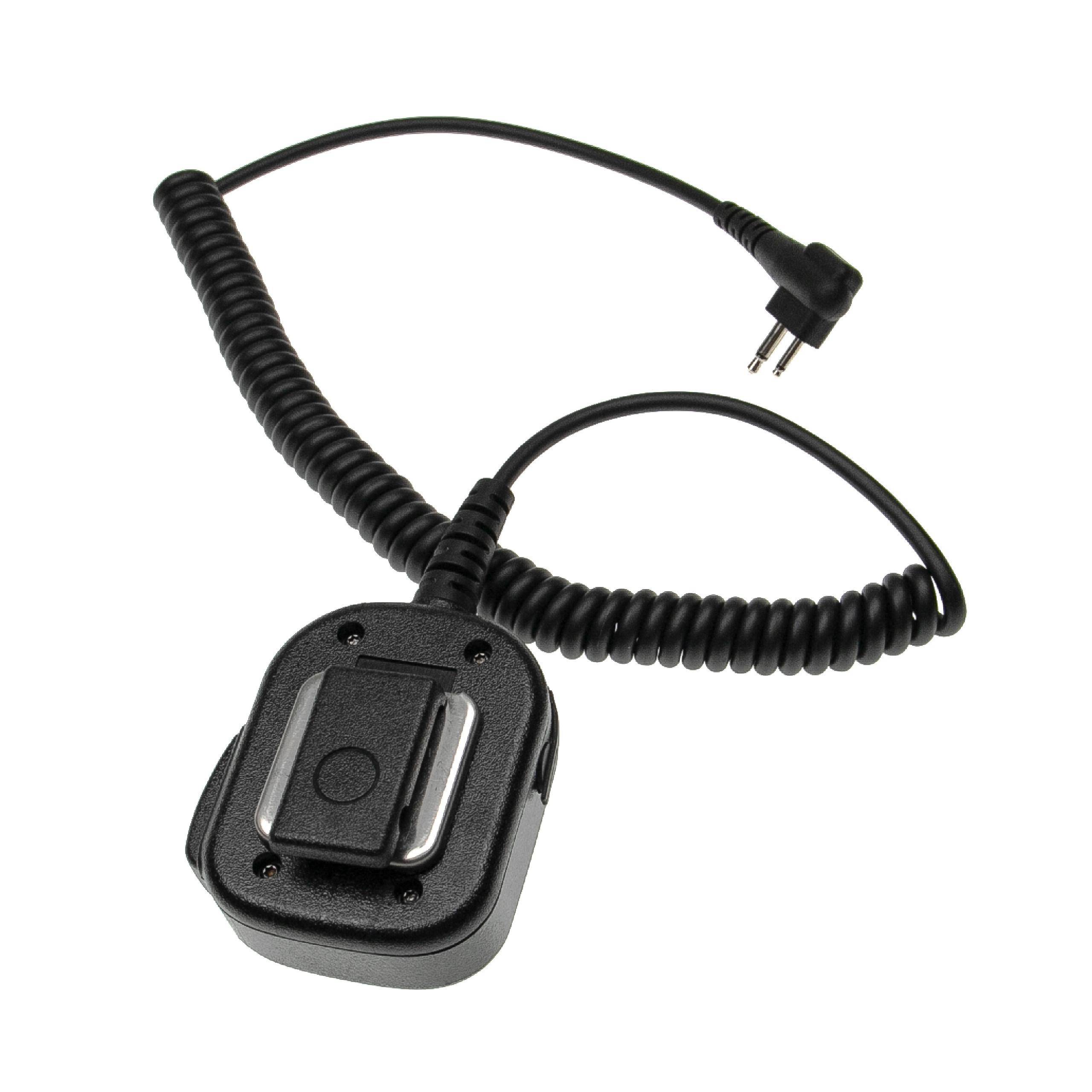 vhbw Lautsprecher-Mikrofon kompatibel mit Motorola GP88, Radius P110, GP300, GP73, GP600, GP68, CP040 Funkgerät