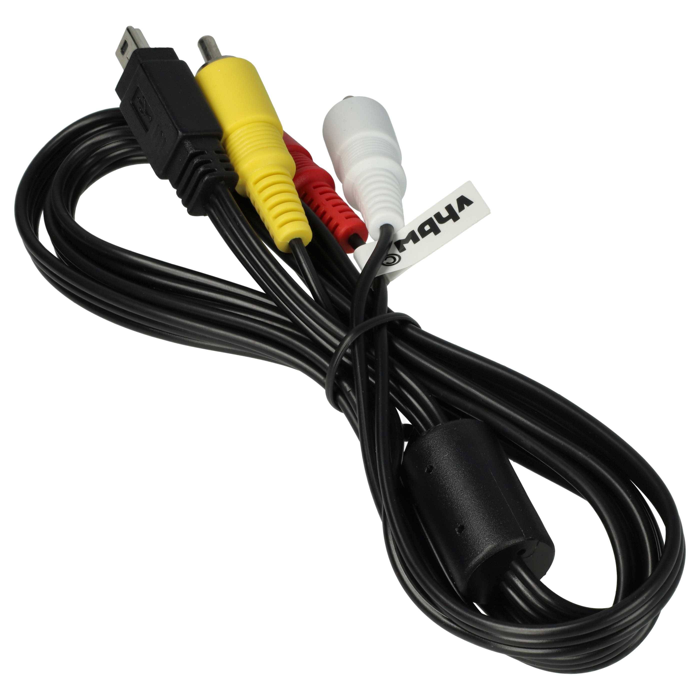 vhbw Audio Video AV Kabel kompatibel mit Canon Powershot SX710 HS | Digitalkamera