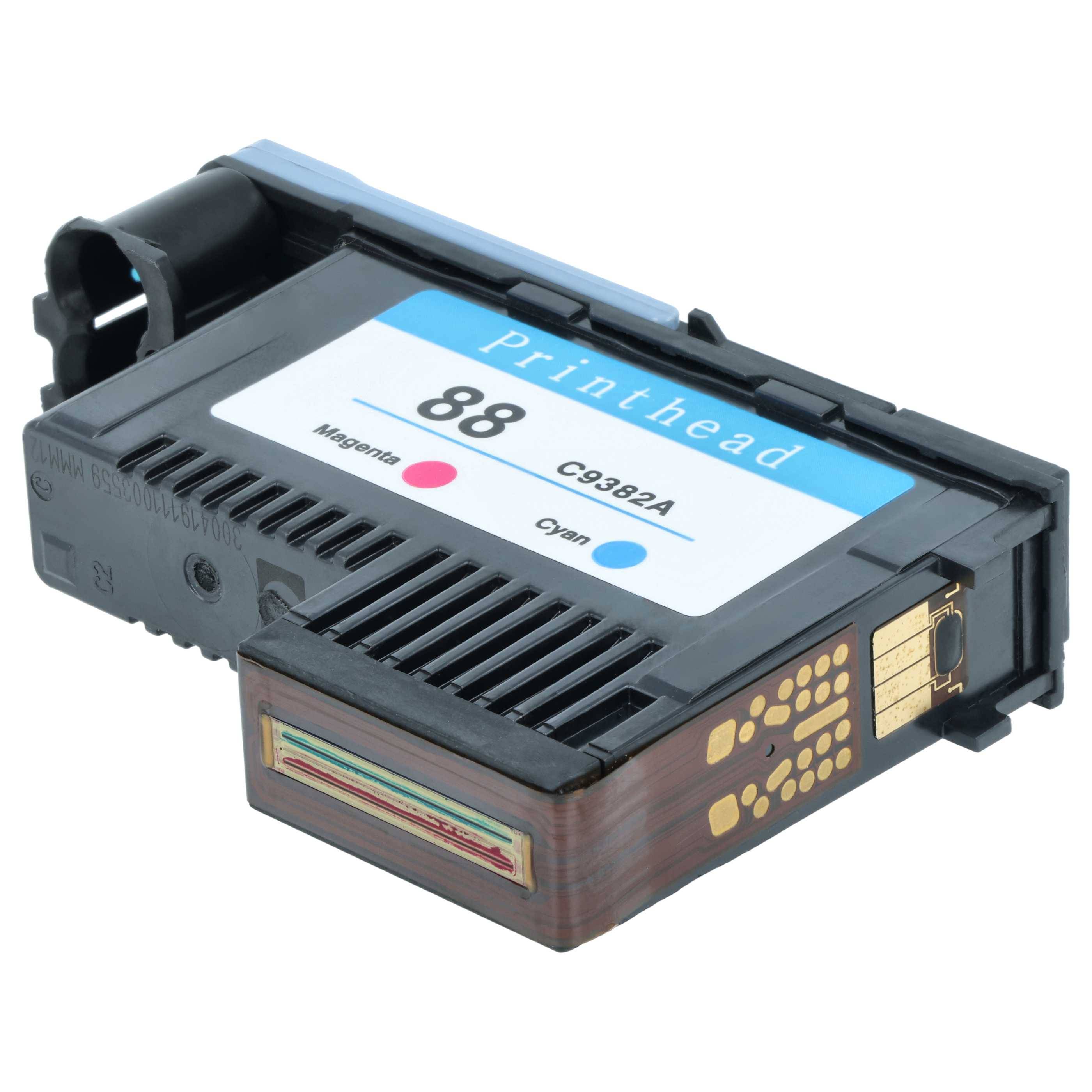 vhbw 2x Druckkopf kompatibel mit HP Officejet Pro L7550 | L7580, L7400, L7500, K8600DN, L7000 Drucker - black/cyan/magenta/yellow 6,4 cm breit