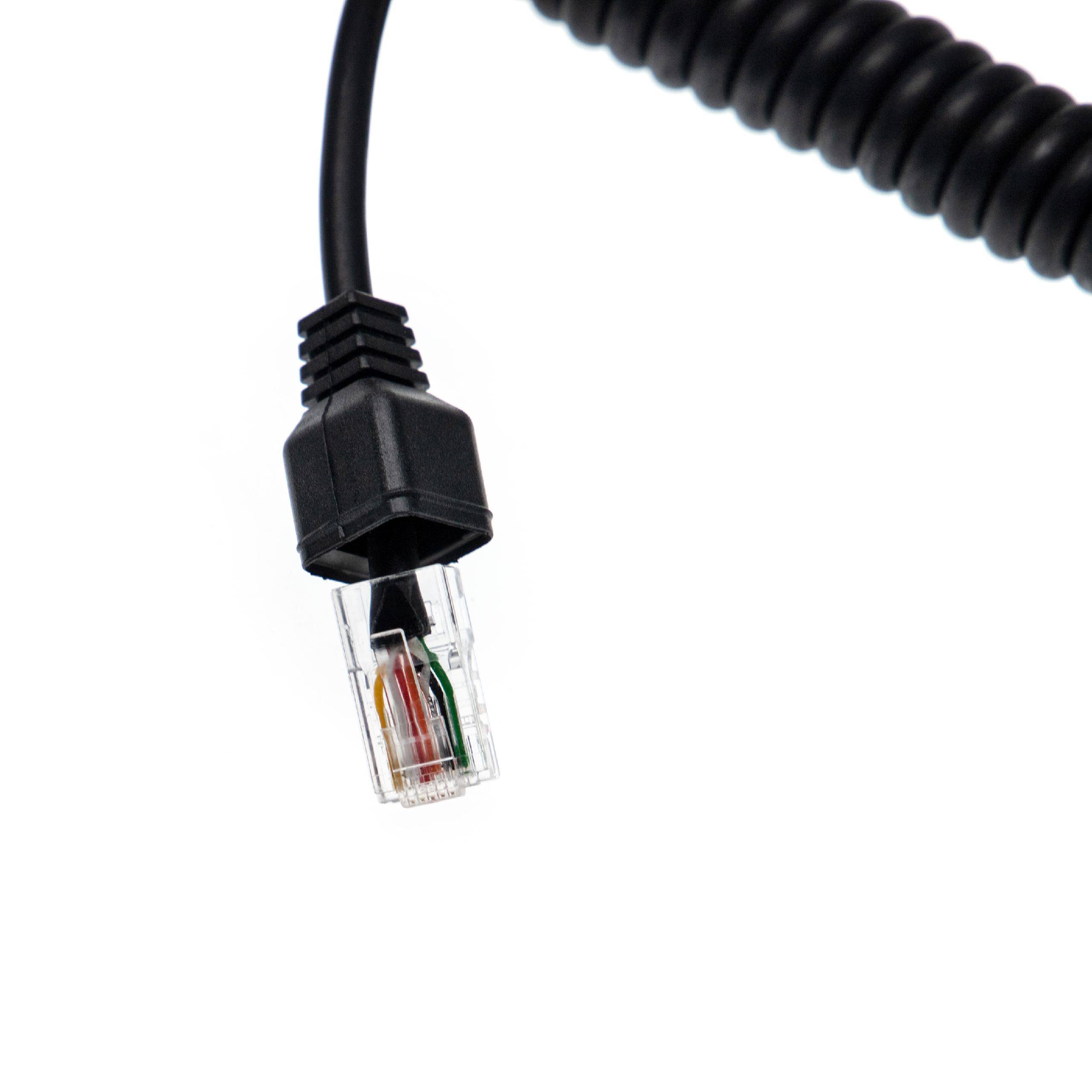 vhbw Lautsprecher-Mikrofon kompatibel mit Kenwood TK-868, TK-868G, TK-880, TK-880G, TK-885, TK-90, TK-980, TK-981, TKR-730 Funkgerät