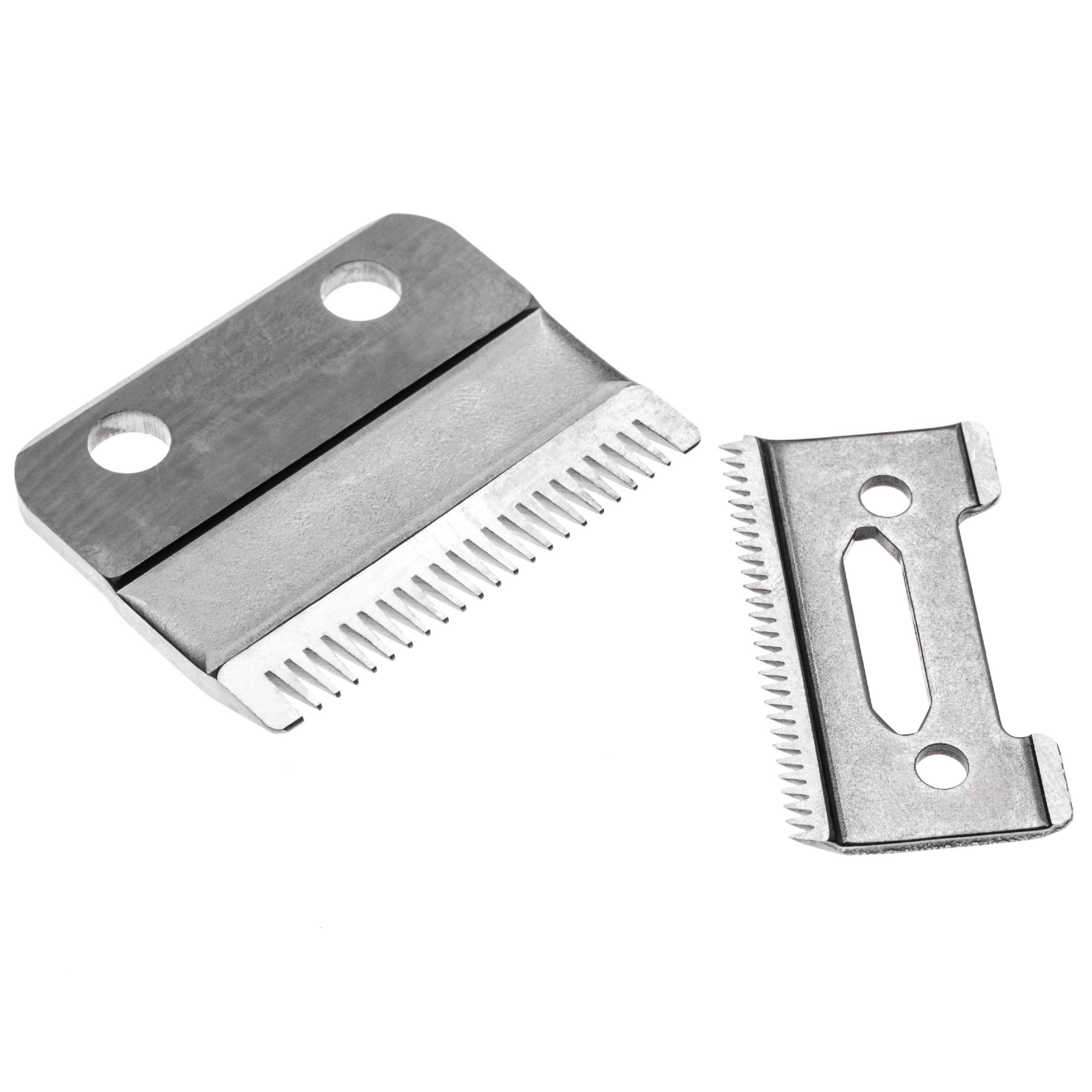 vhbw 2x Schneidsatz (1x großes Messer, 1x Präzisions-Schneidmesser) kompatibel mit Wahl Deluxe Chrome Pro Kit 79524 Haarschneidemaschine