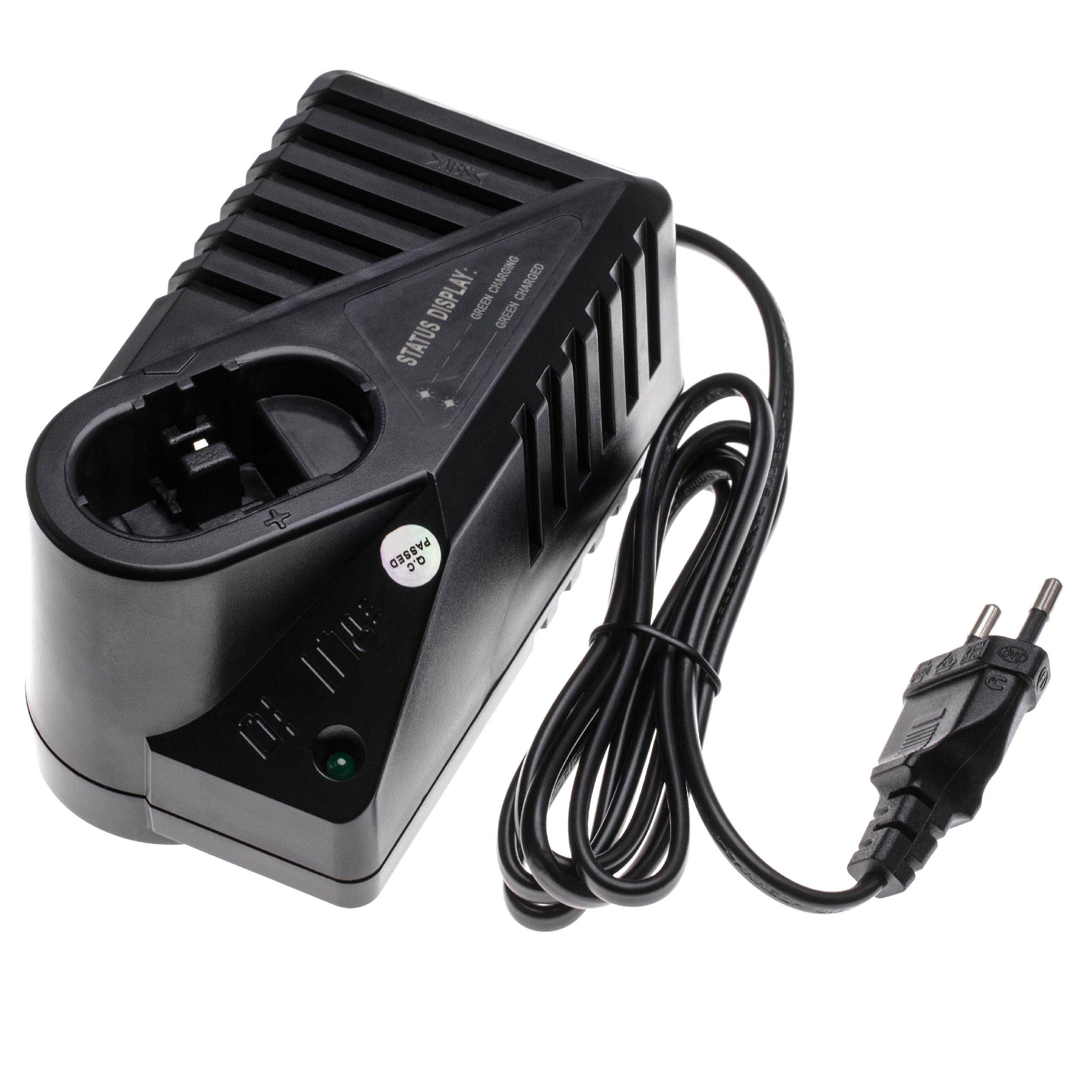 vhbw Ladegerät kompatibel mit Bosch BH1214MH, BPT1004, BH-974, BH-974H, BH-744, BH-974L, BH-974N, BST019 Werkzeug Akkus, 120 W, 31,8 V