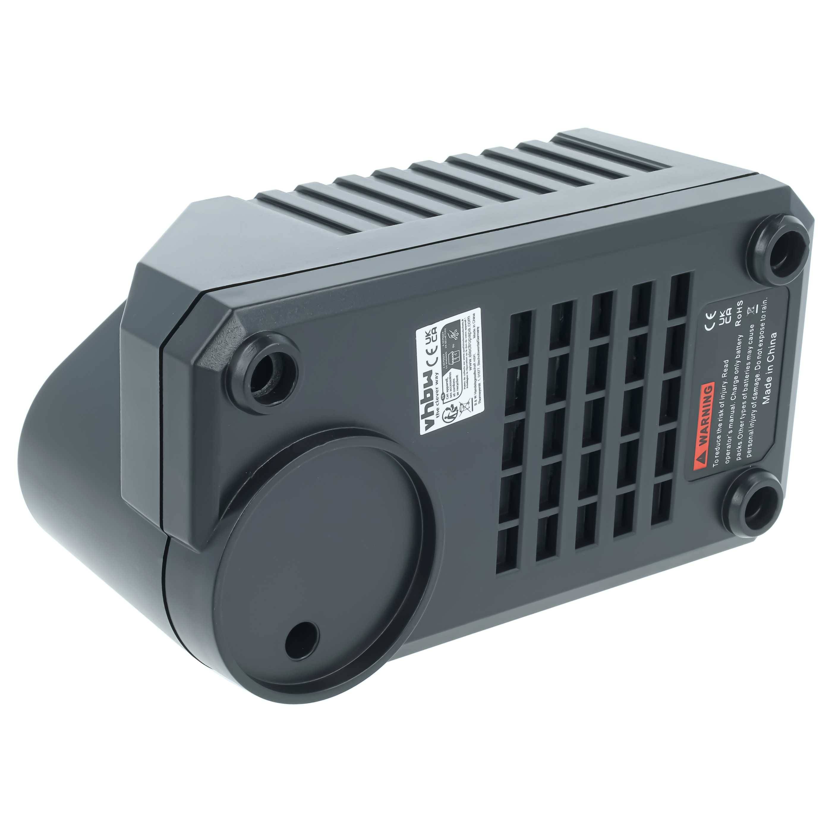 vhbw Ladegerät kompatibel mit Bosch 2 607 335 414, 2 607 335 395, 2 607 335 376, 2 607 335 378, 2 607 335 375 Werkzeug Akkus, 120 W, 31,8 V