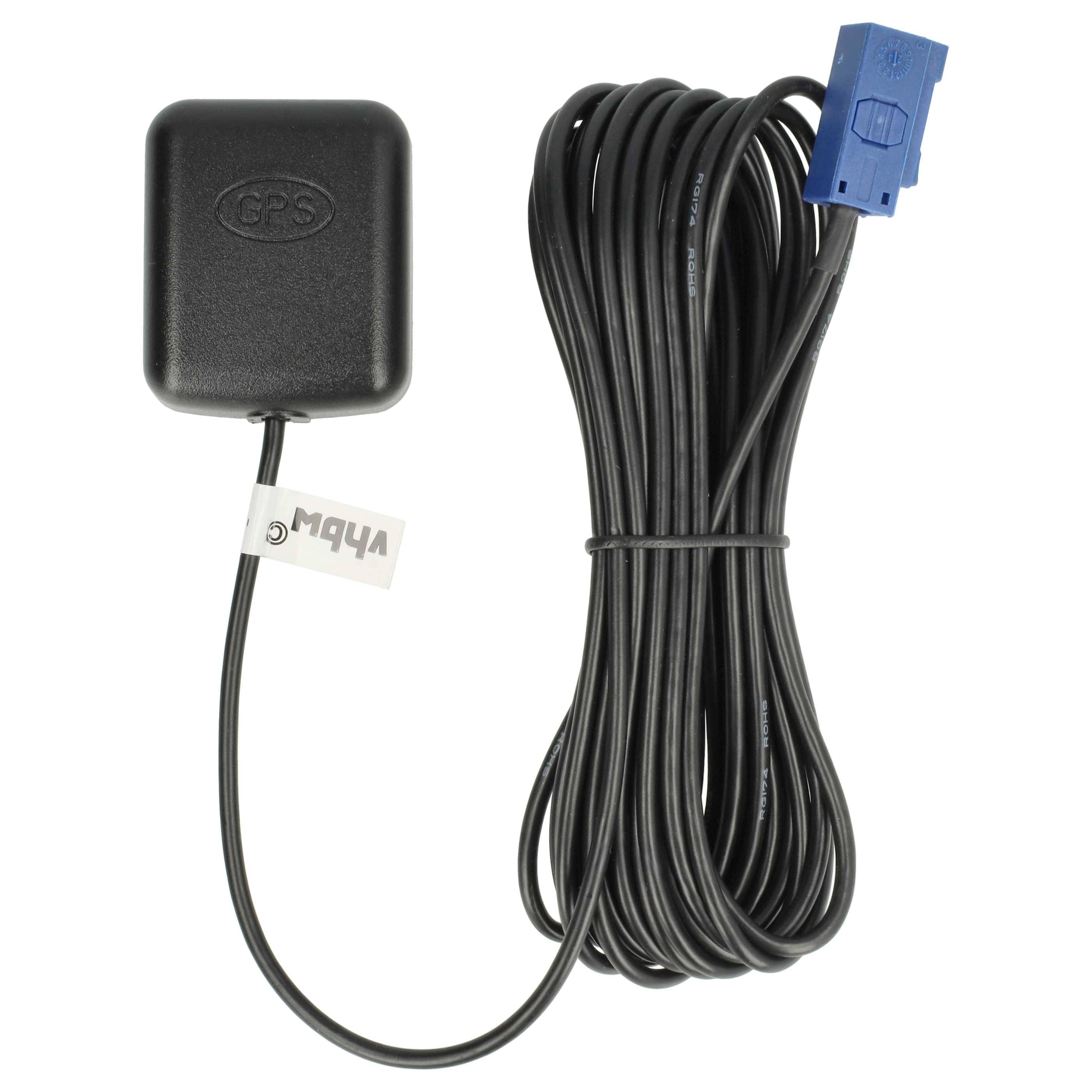 vhbw GPS Antenne für Navi - Magnetfuß, 5 m, mit Fakra-Anschluss