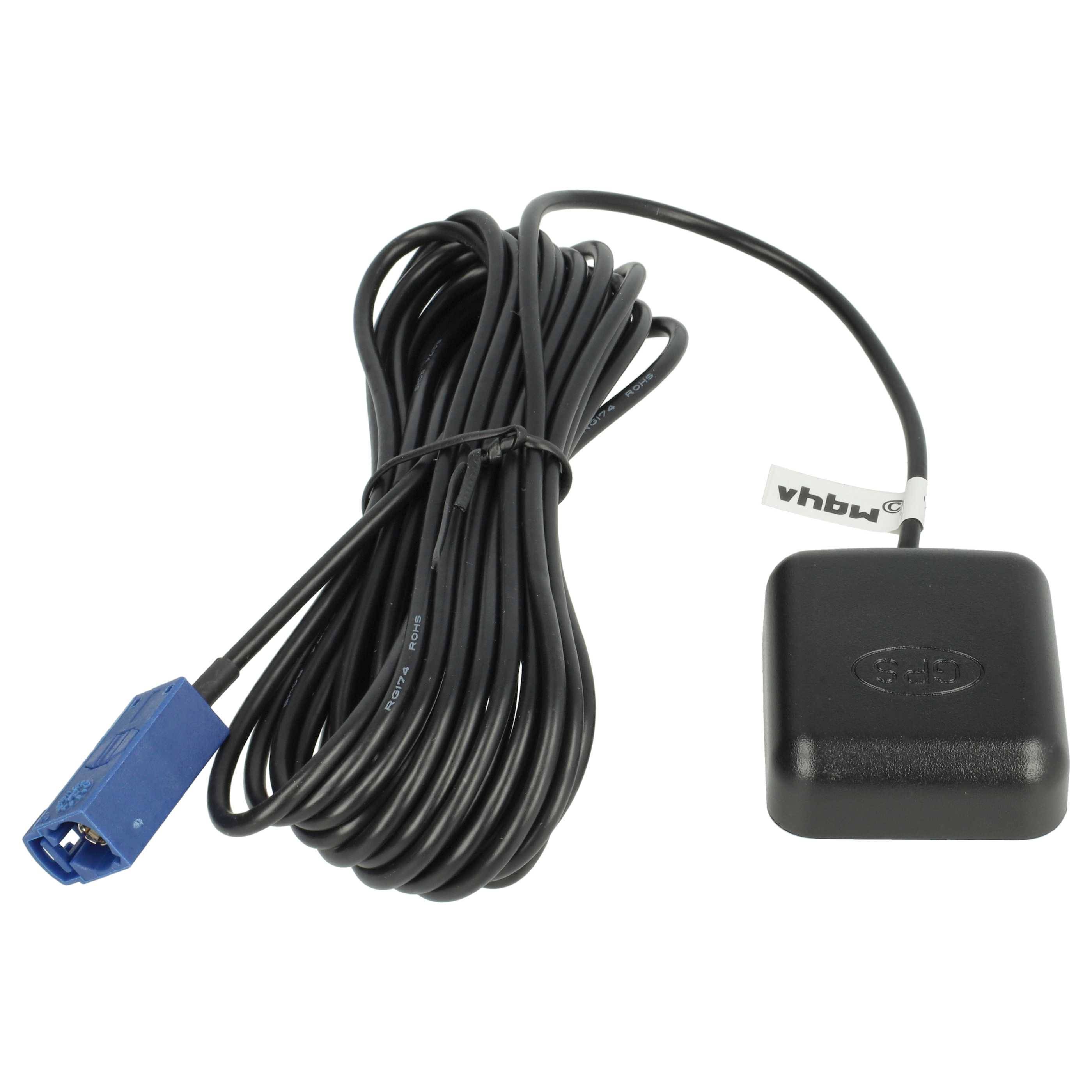 vhbw GPS Antenne für Navi - Magnetfuß, 5 m, mit Fakra-Anschluss