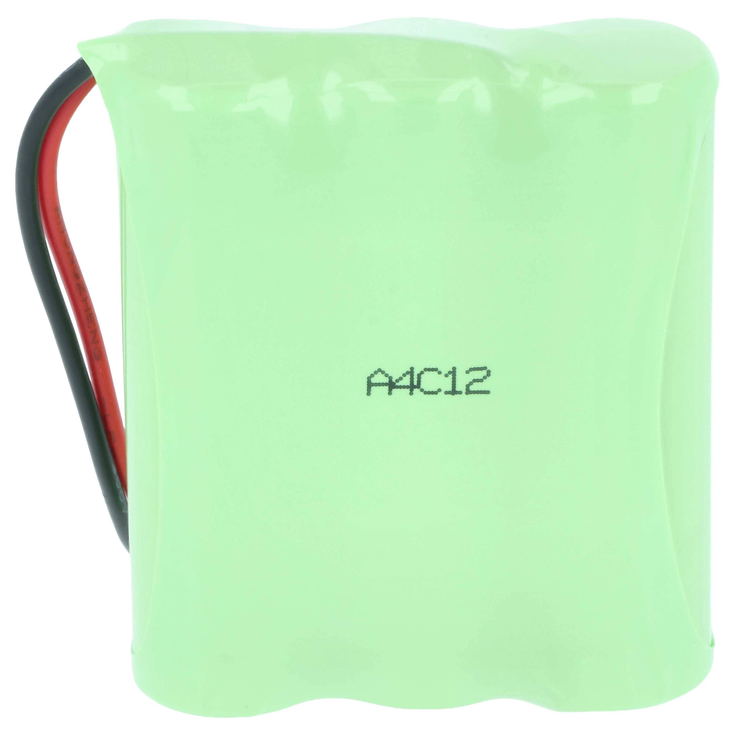 Grünes wiederaufladbares Batteriepaket mit der Bezeichnung „AA C12