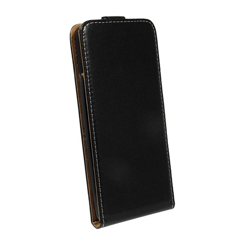 cofi1453® Flip Case kompatibel mit LG K52 Handy Tasche vertikal aufklappbar Schutzhülle Klapp Hülle Schwarz