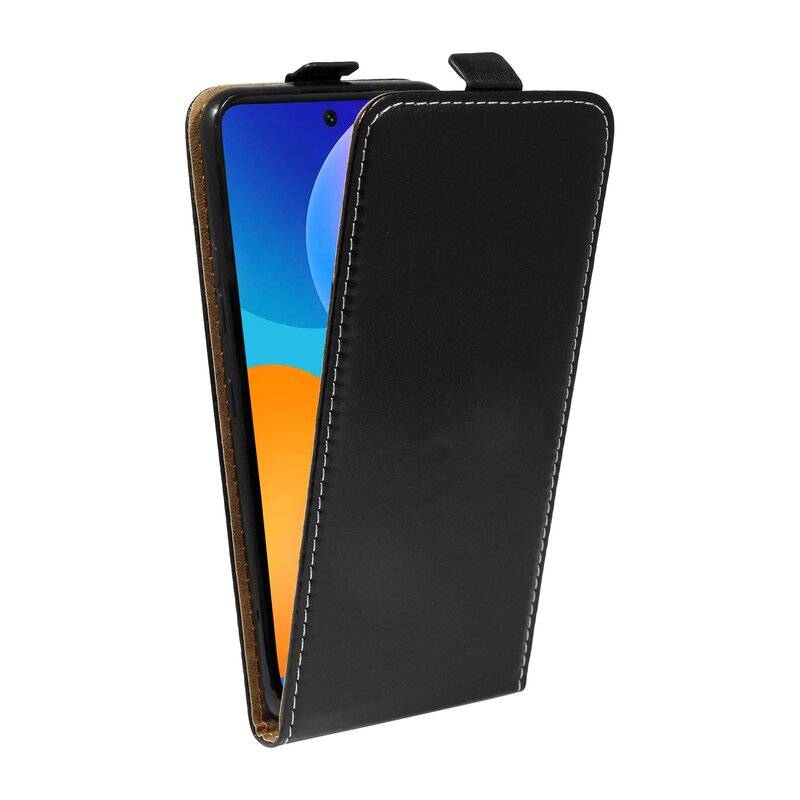 cofi1453® Flip Case kompatibel mit HUAWEI P SMART 2021 Handy Tasche vertikal aufklappbar Schutzhülle Klapp Hülle Schwarz