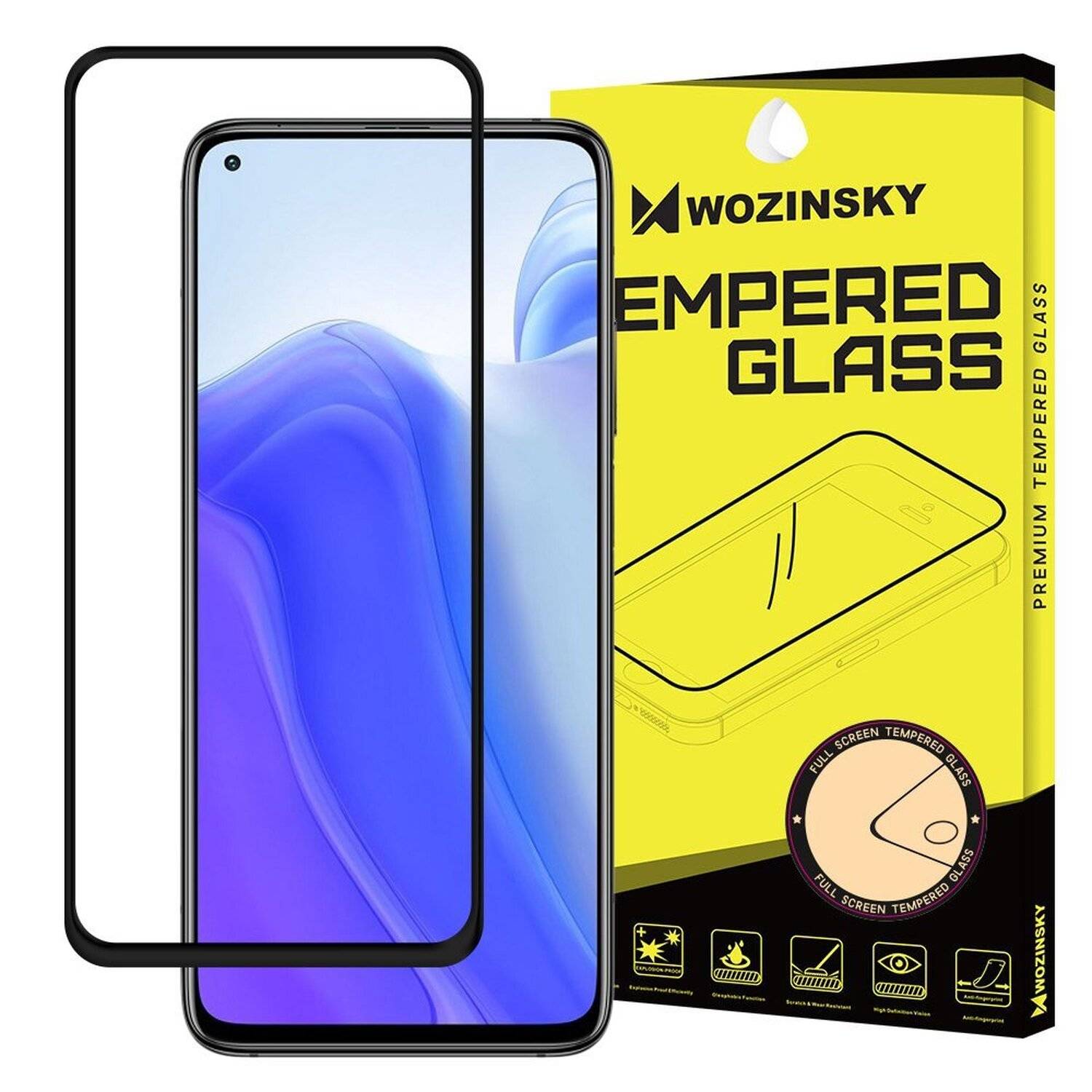 cofi1453® 5D Schutz Glas kompatibel mit XIAOMI REDMI NOTE 9T 5G Curved Schutz Folie Vollständig Klebend und Abdeckung